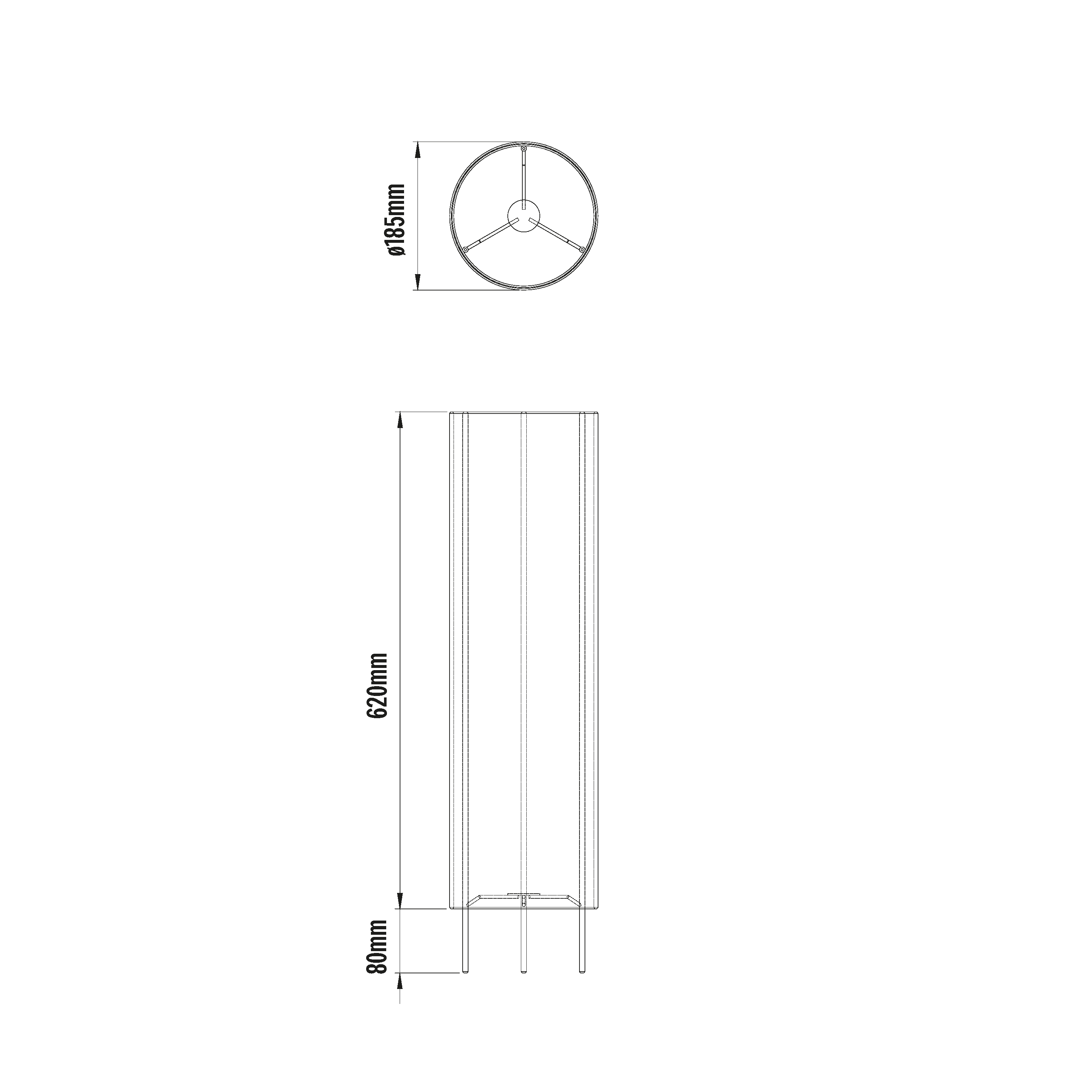 Candeeiro de pé exterior USB Aspem 900lm 70CM castanho Inspire - 8