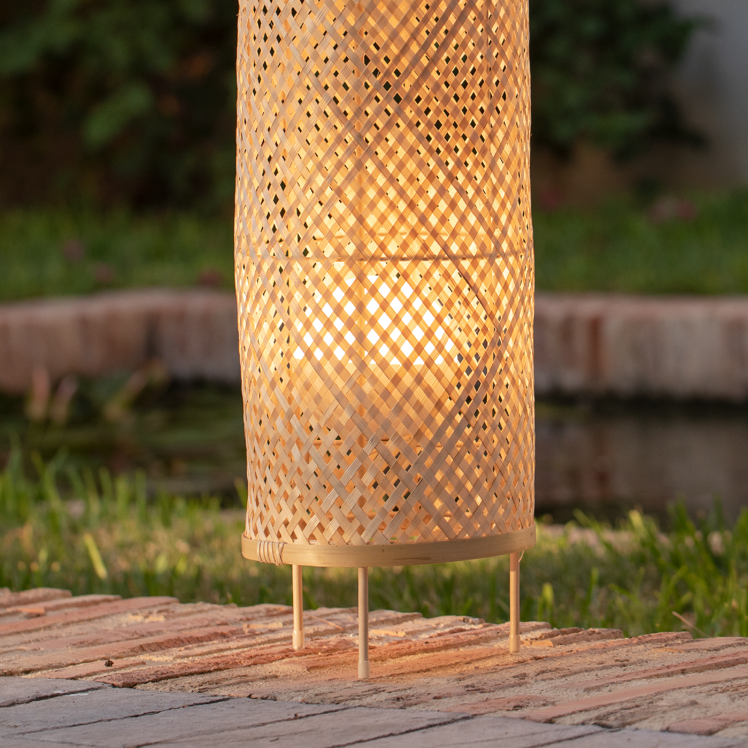 Candeeiro de pé exterior USB Aspem 900lm 70CM castanho Inspire - 19