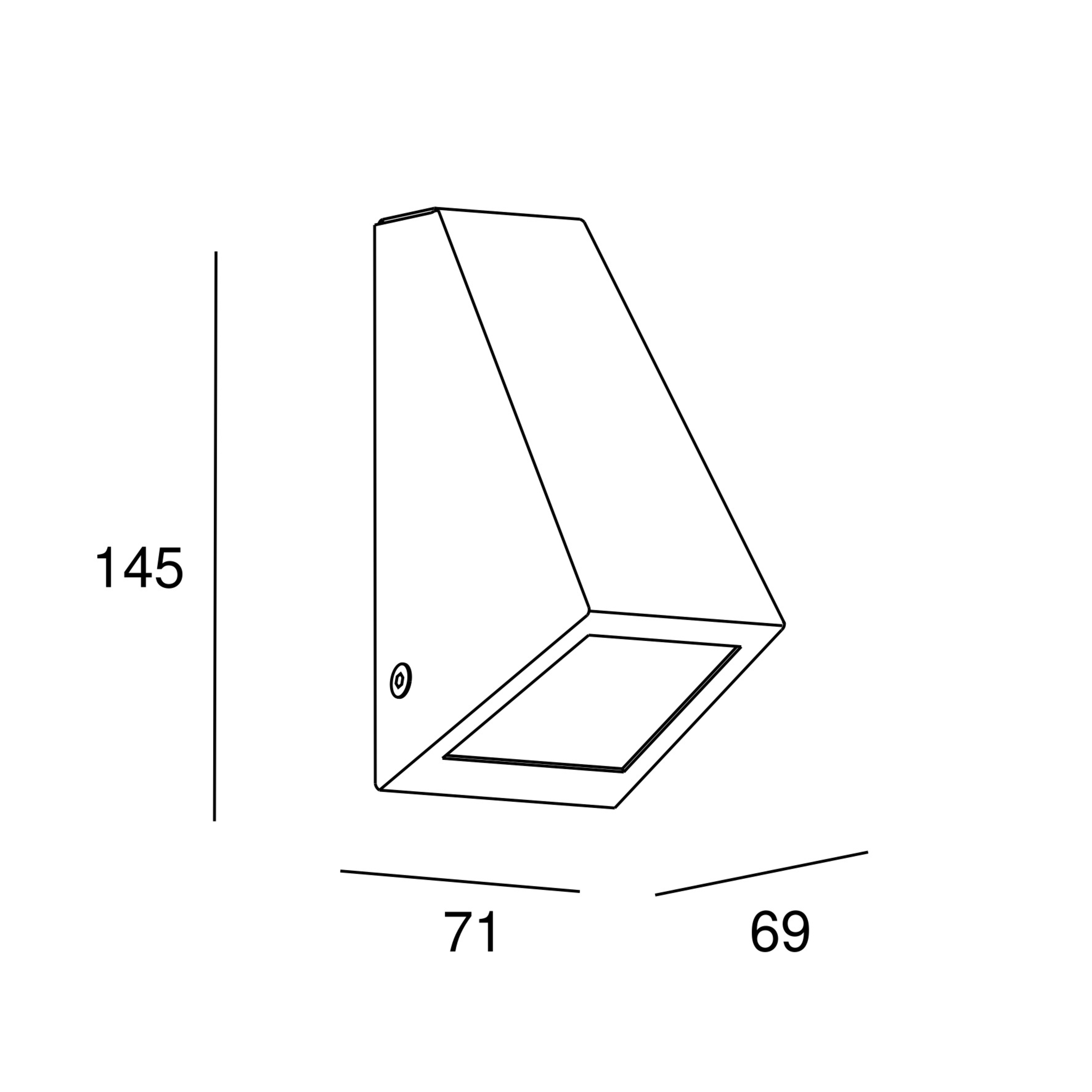 Candeeiro de parede sem lâmpada incluída de exterior Balboa GU10 1 luz preto Inspire - 7
