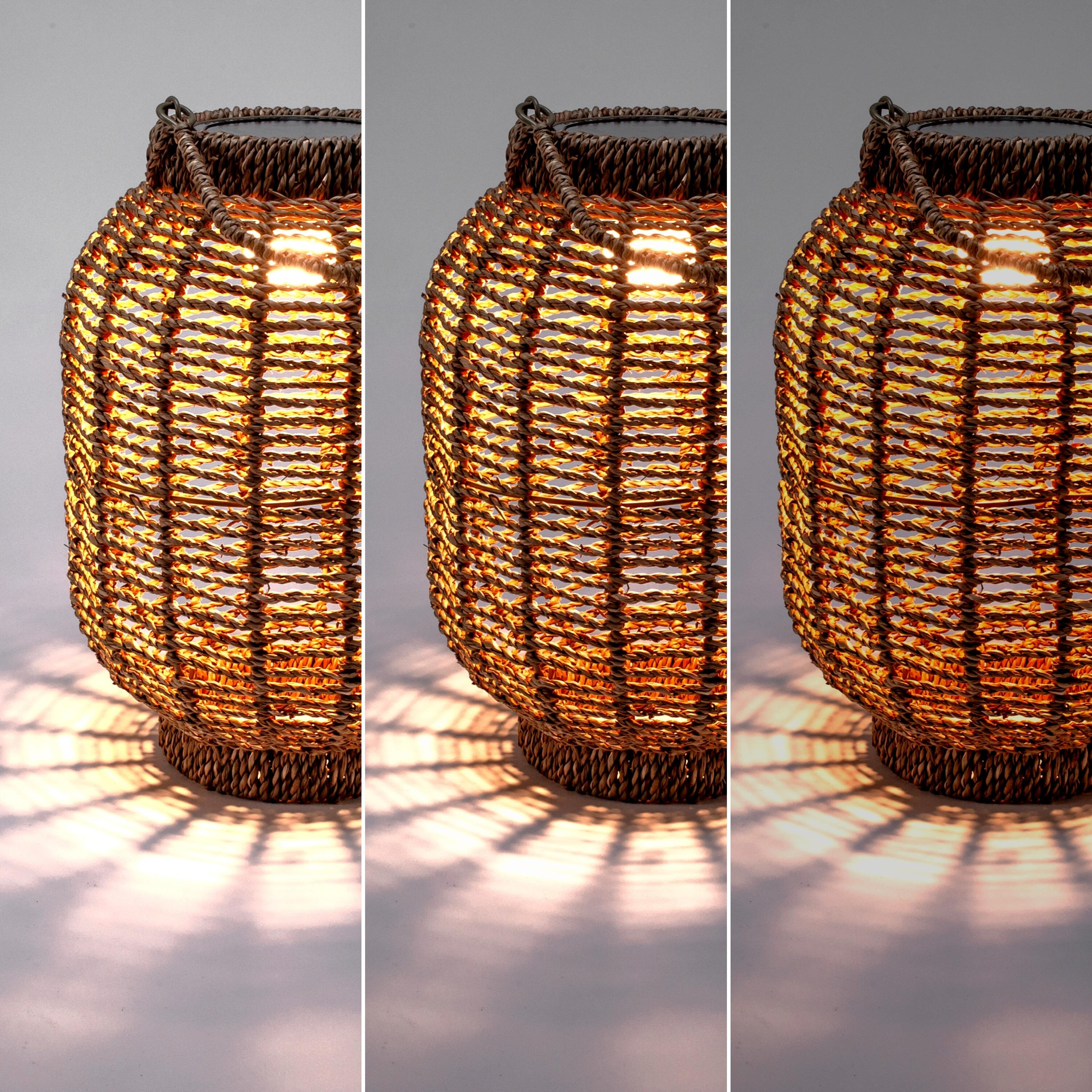 Lampada solare decorativa Opalla, in bambù, luce bianco naturaledimmerabile INSPIRE - 6