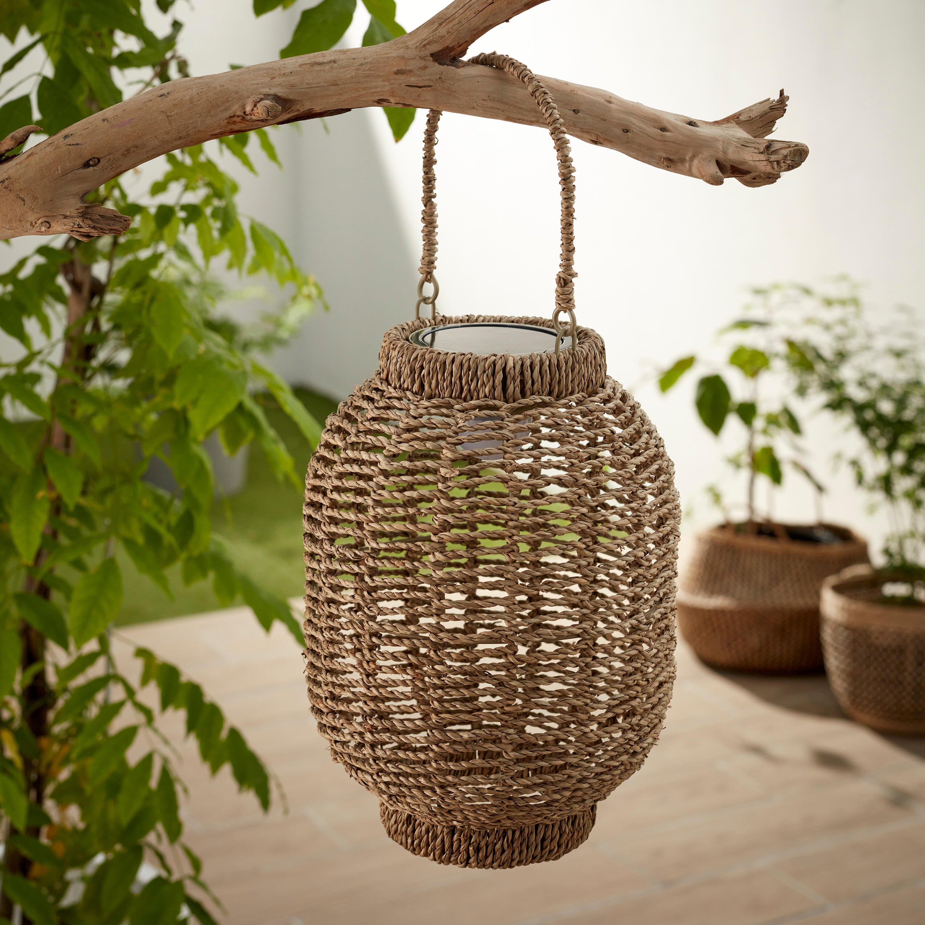 Lampada solare decorativa Opalla, in bambù, luce bianco naturaledimmerabile INSPIRE - 3