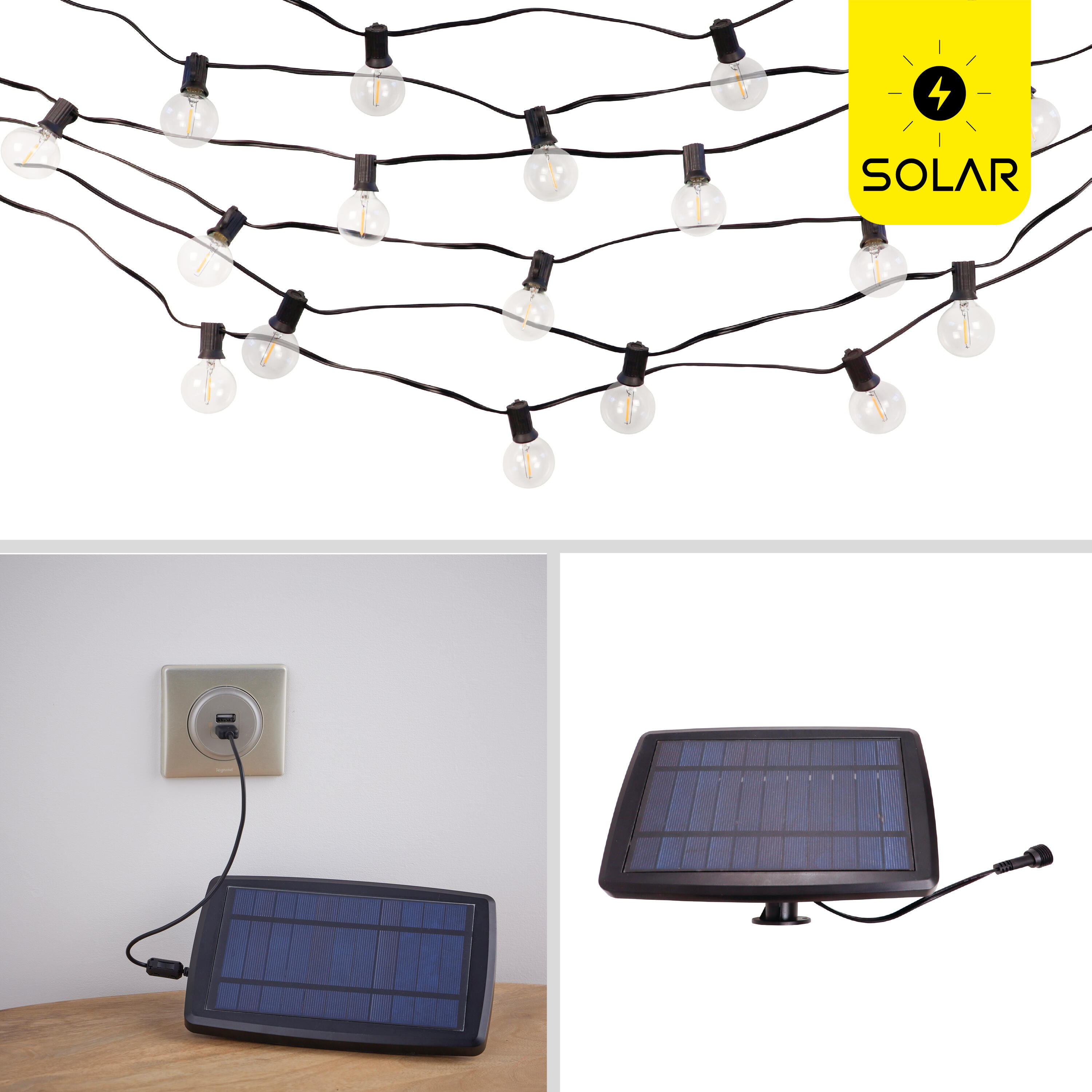 Grinalda solar Elao 25 luzes 300lm 2700k ip44 Inspire - 11