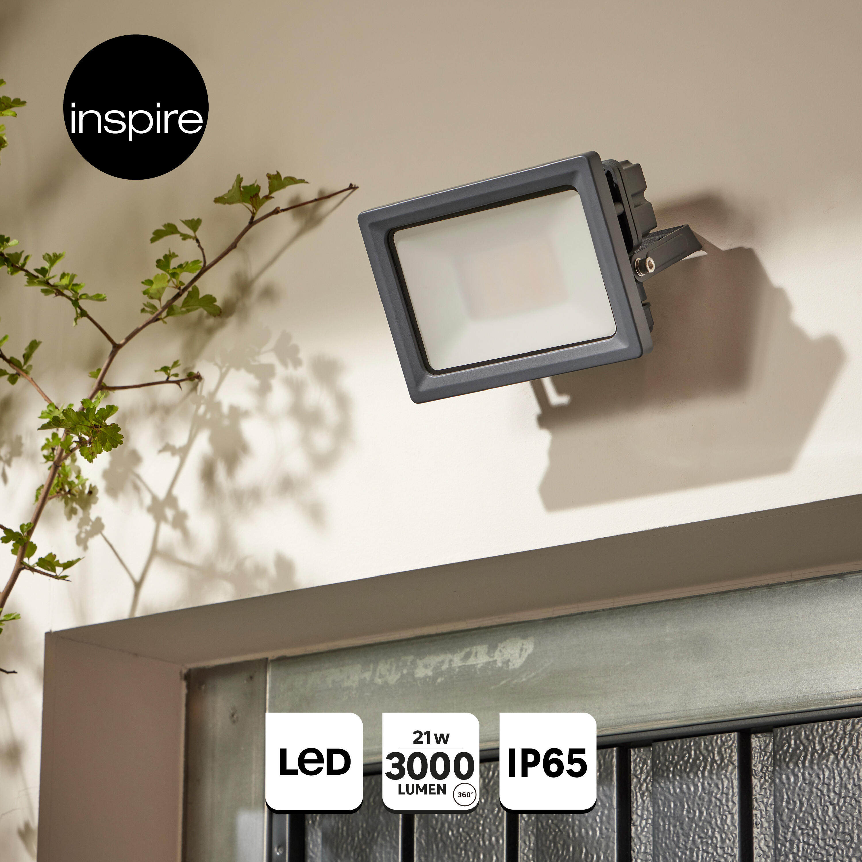 Naświetlacz zewnętrzny Enki z czujnikiem IP65 LED Inspire - 22