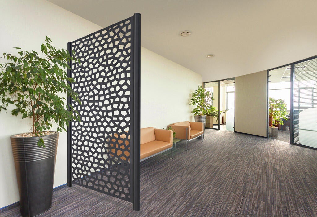 Painel decorativo RIPADO PVC 100X200CM CASTANHO - 4