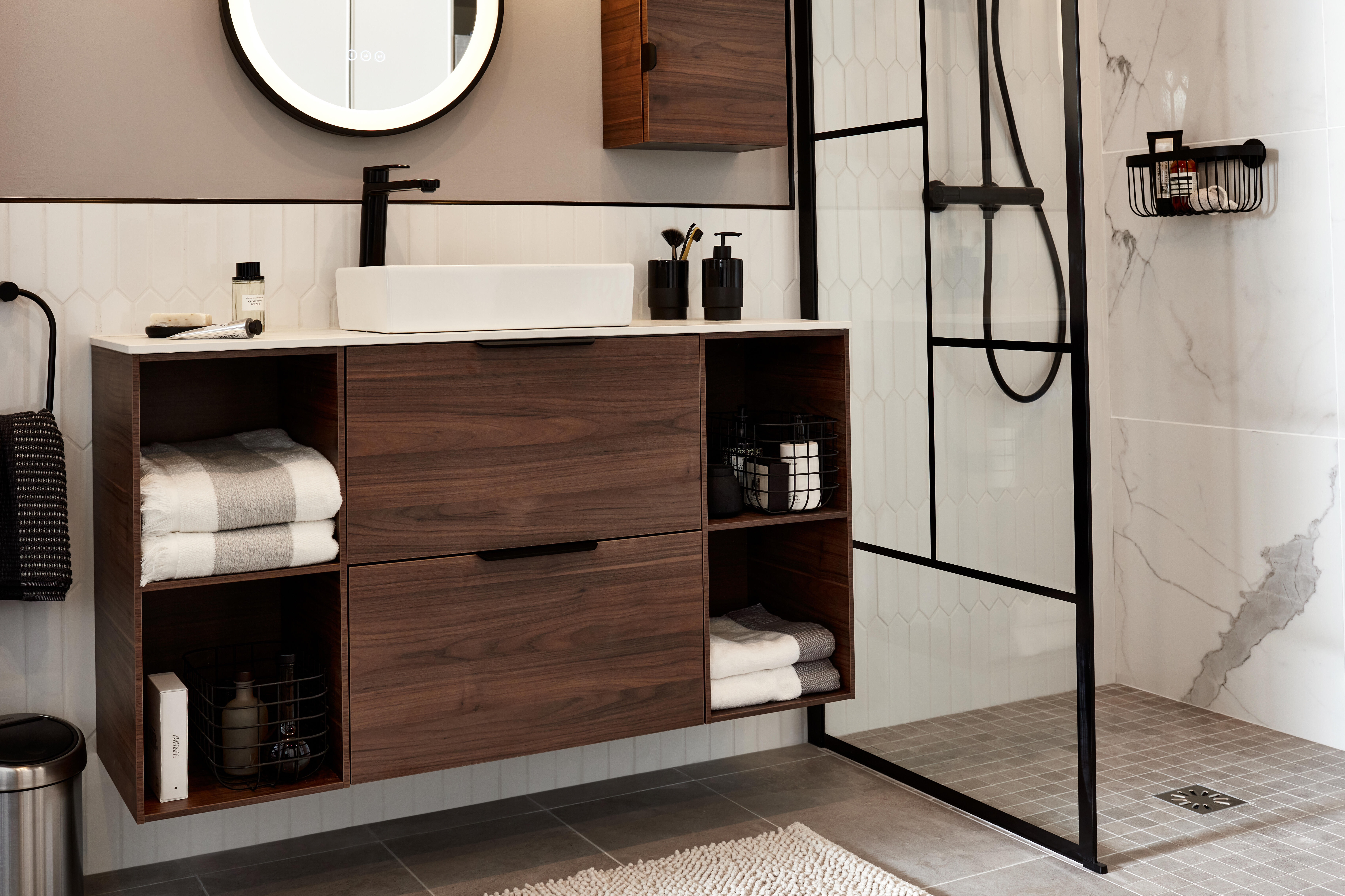 Poubelle de salle de bains 3 l acier mat BRABANTIA Touch bin - 3