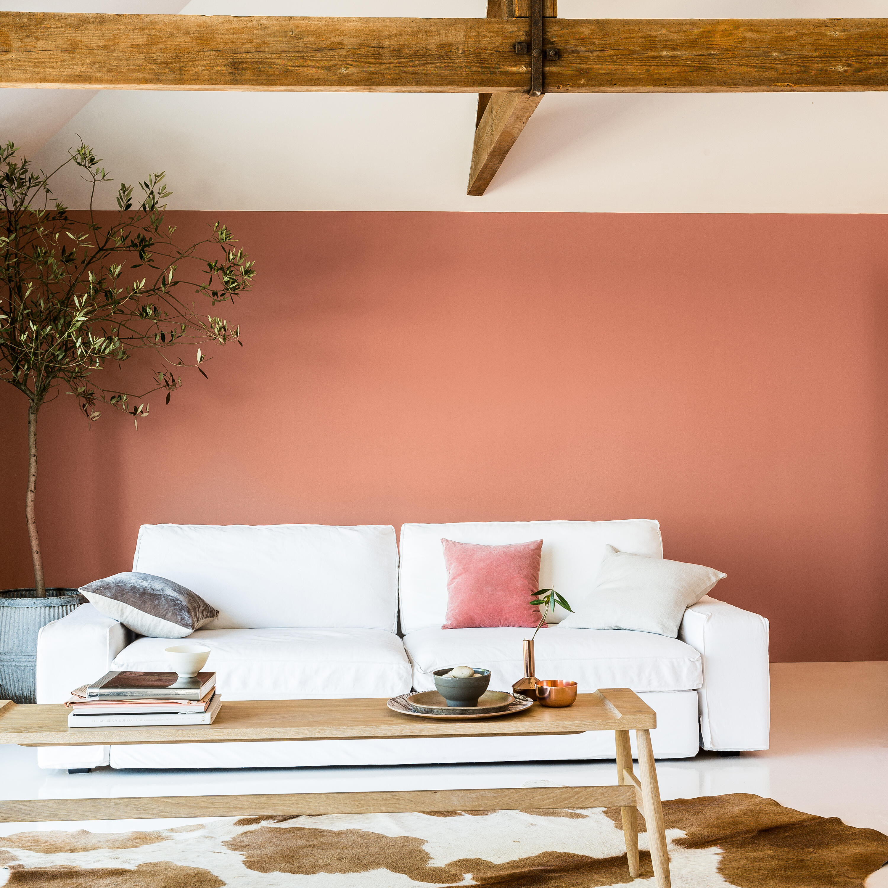 Peinture mur, boiserie Crème de couleur DULUX VALENTINE cuivre rose satin 0.5 l - 3