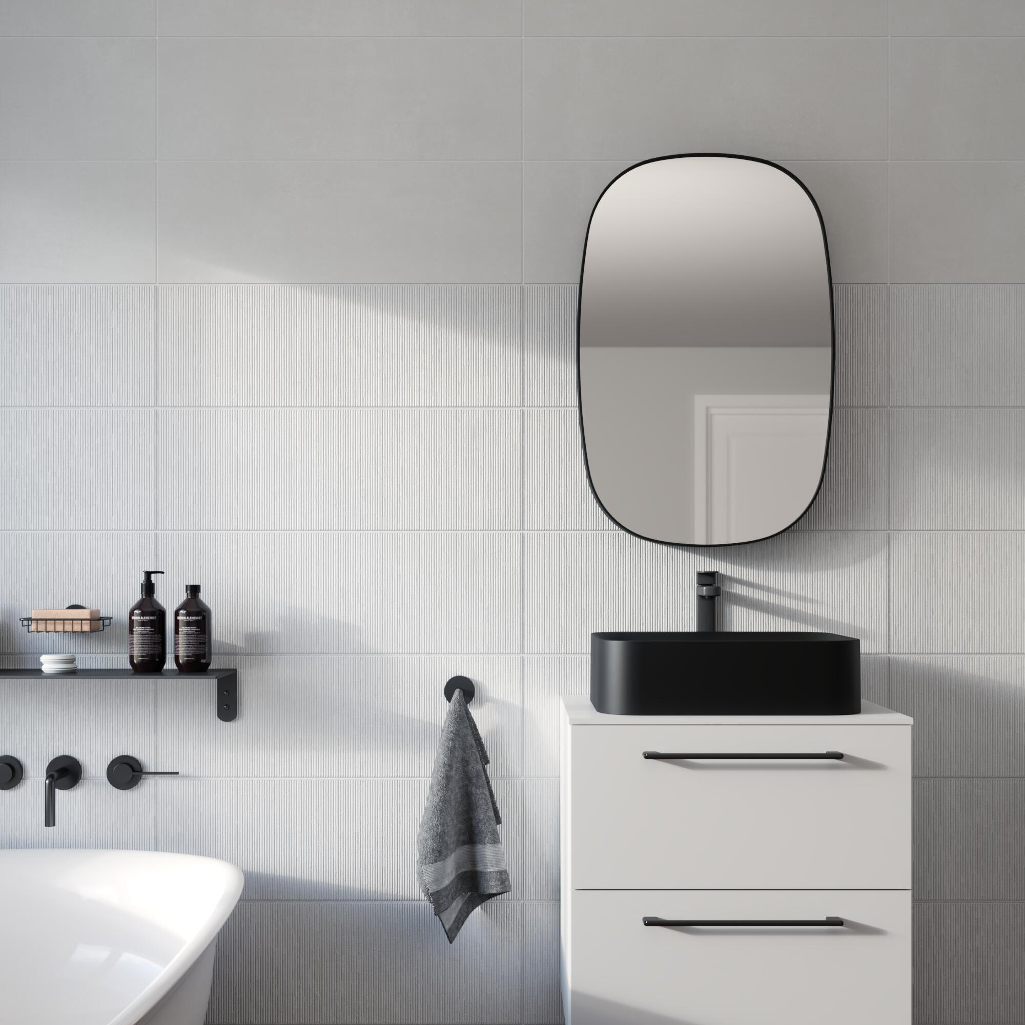 Lavabo da appoggio SENSEA tondo in ceramica bianco opaco piletta non inclusa - 3