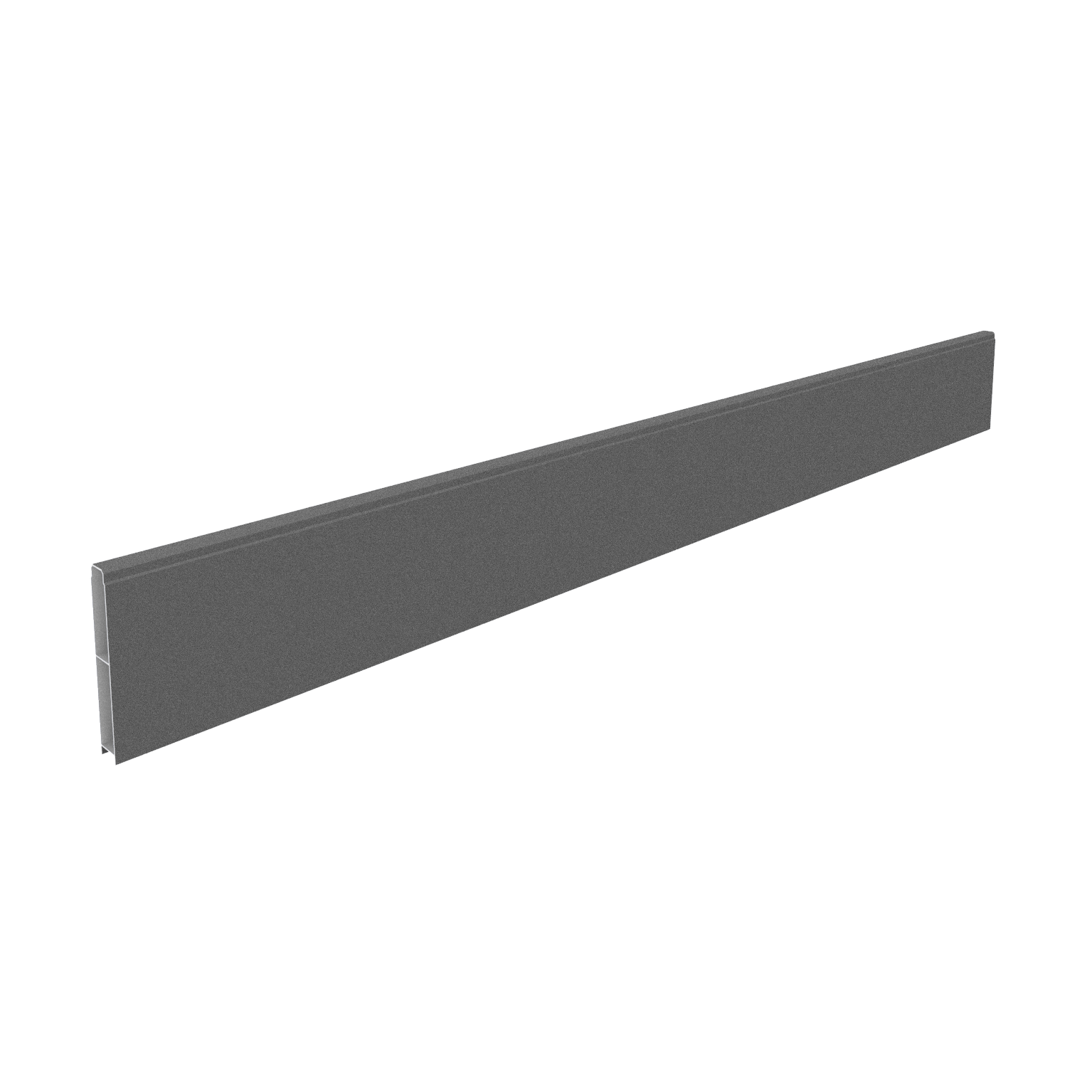 Lame de clôture aluminium pleine Klos up! gris sablé, H.15 x l.145 cm - 3