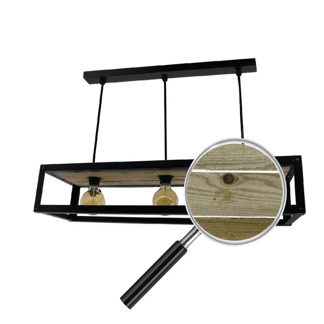 Suspension Vintage Lampe Suspendue Table à Manger Lampe Suspendue Industrielle Noire Abat Jour Cage En Metal 4x Led 7w 806lm Blanc Chaud L 77 Cm 84375041
