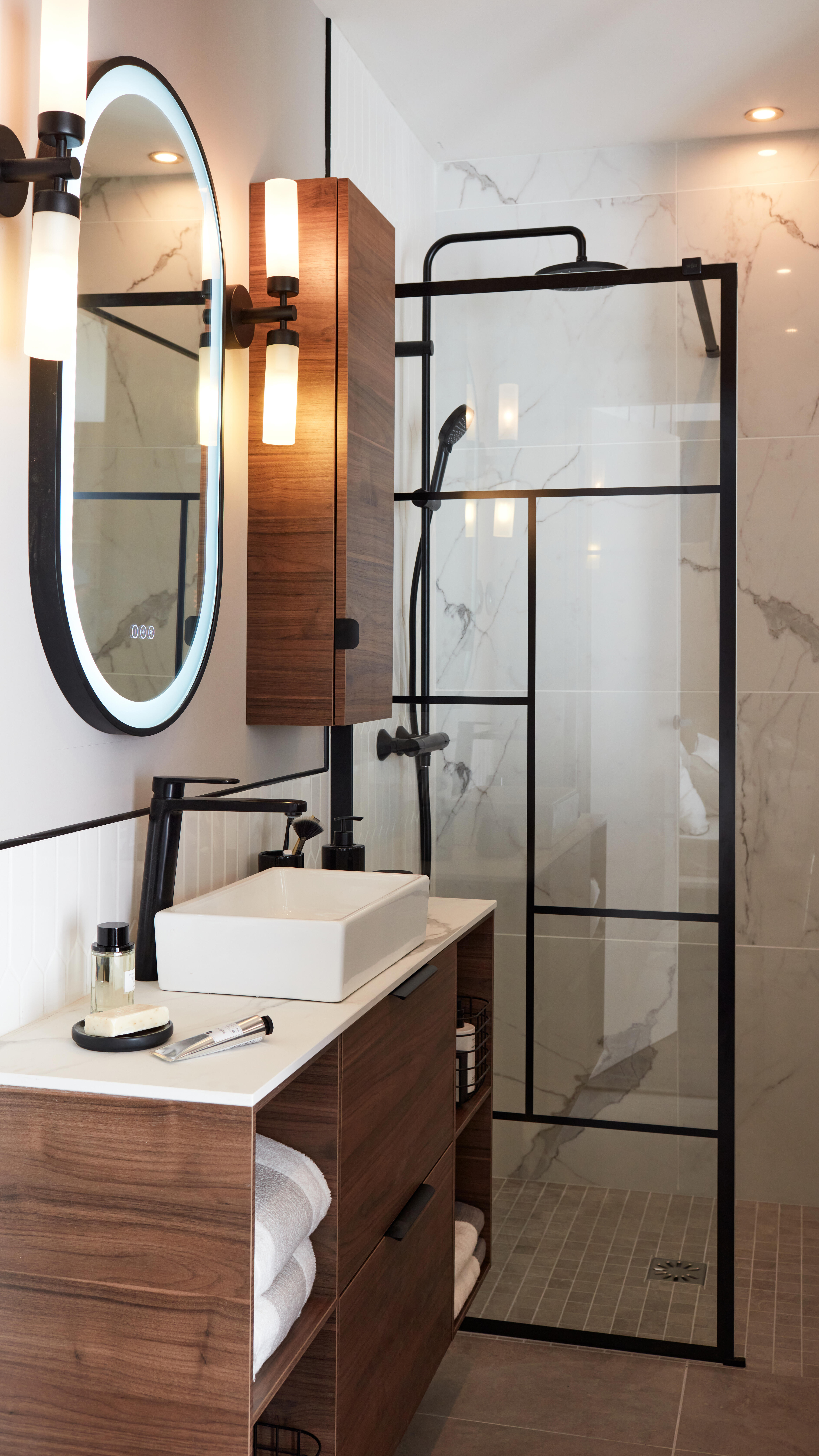 Poubelle de salle de bains 3 l acier mat BRABANTIA Touch bin - 2