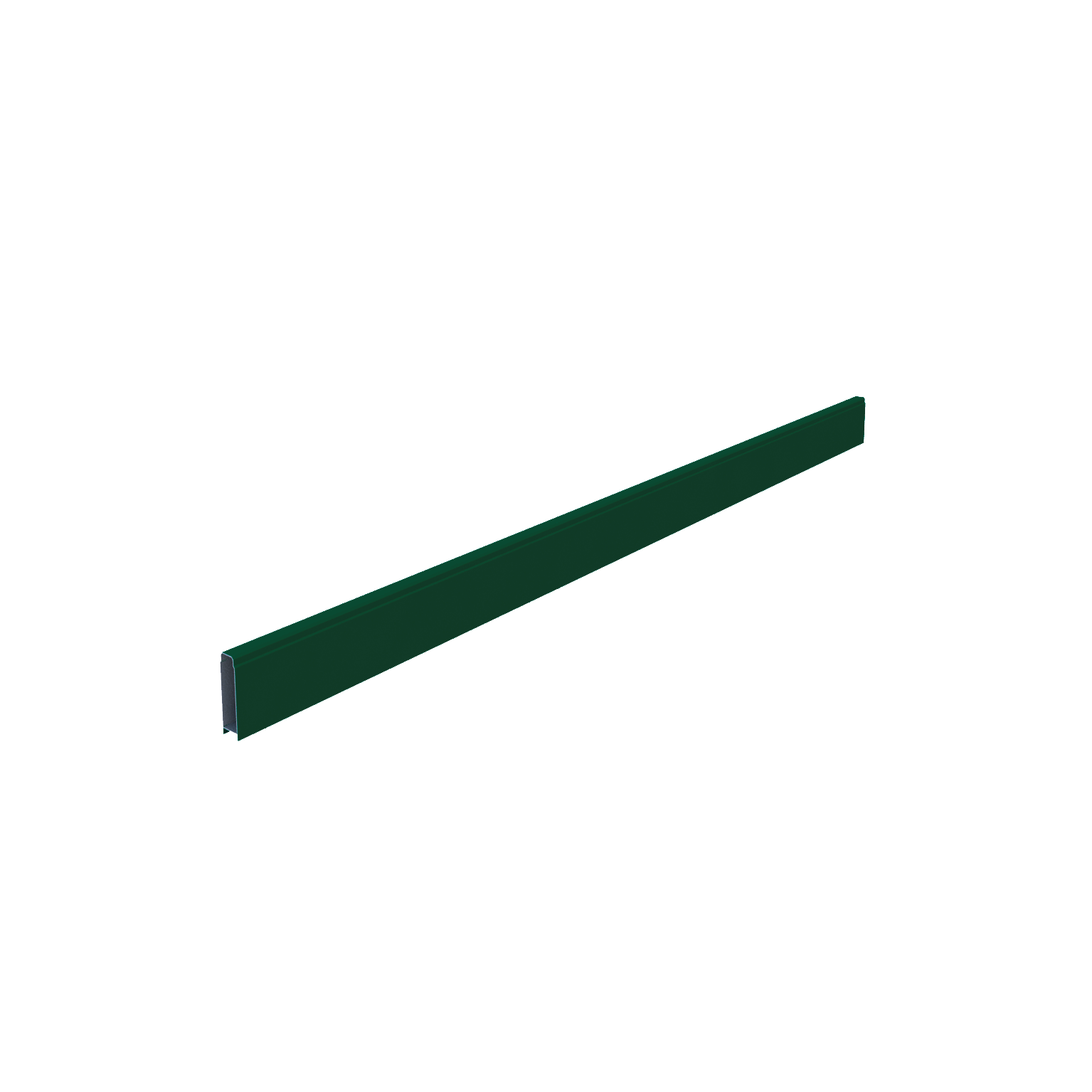Lame de clôture aluminium pleine Klos up! vert, H.9 x l.145 cm - 2