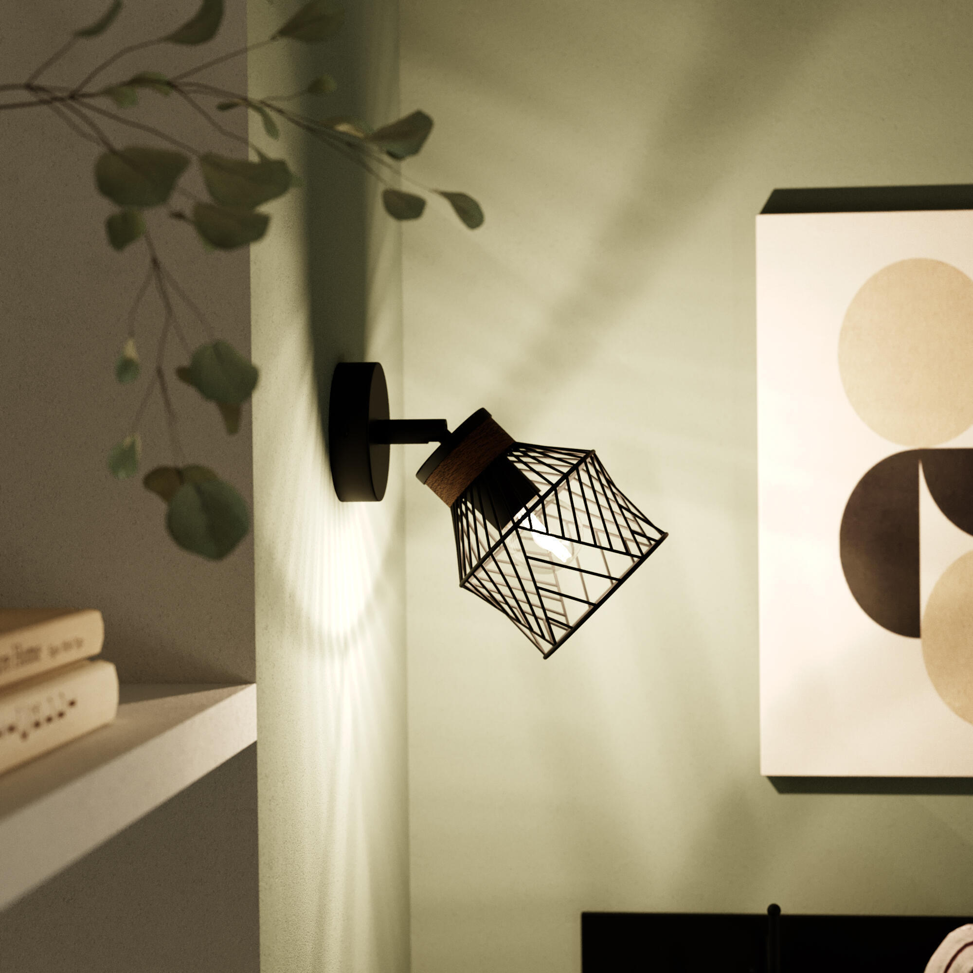 Spot Kanel, métal noir, E27, INSPIRE - 2