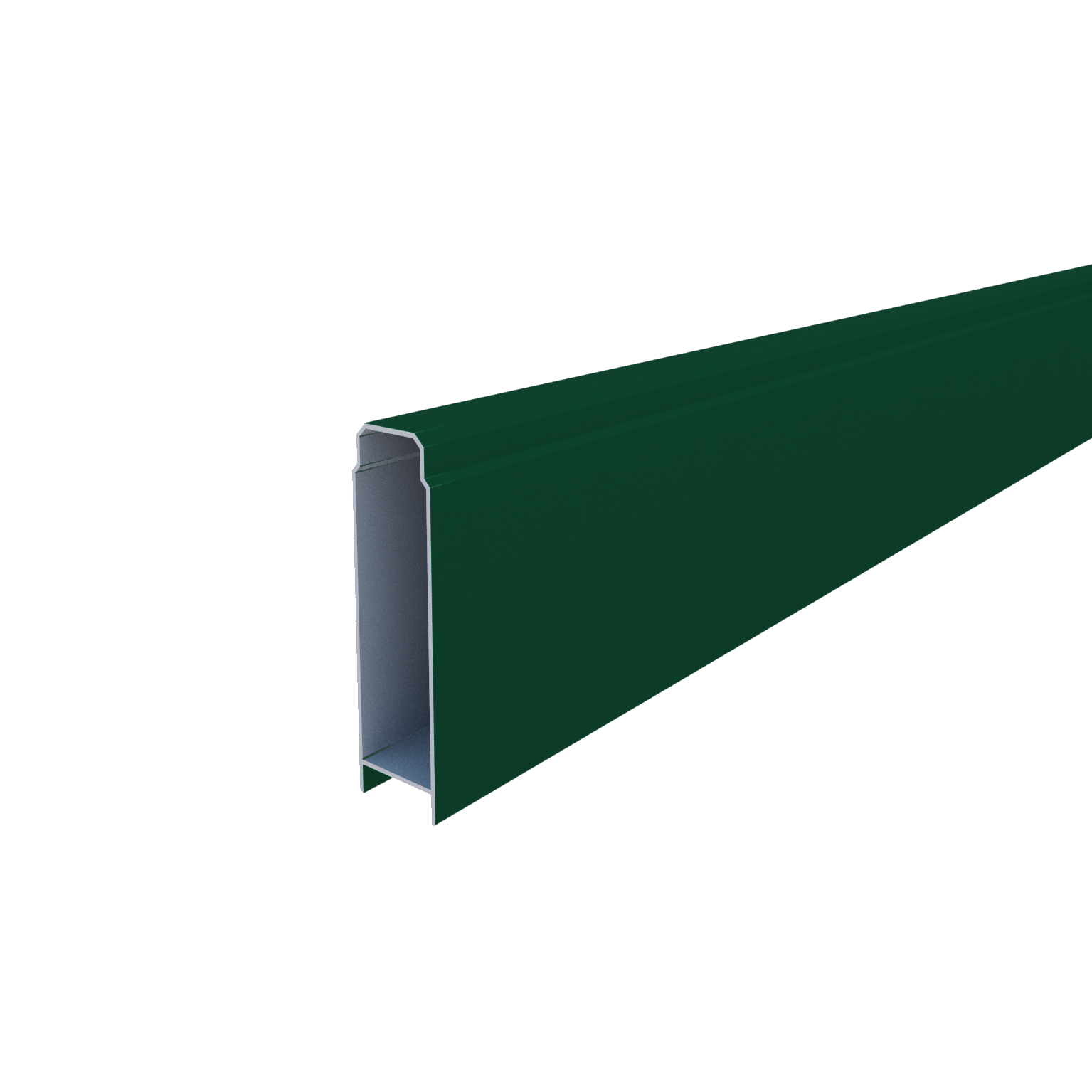 Lame de clôture aluminium pleine Klos up! vert, H.9 x l.145 cm - 4