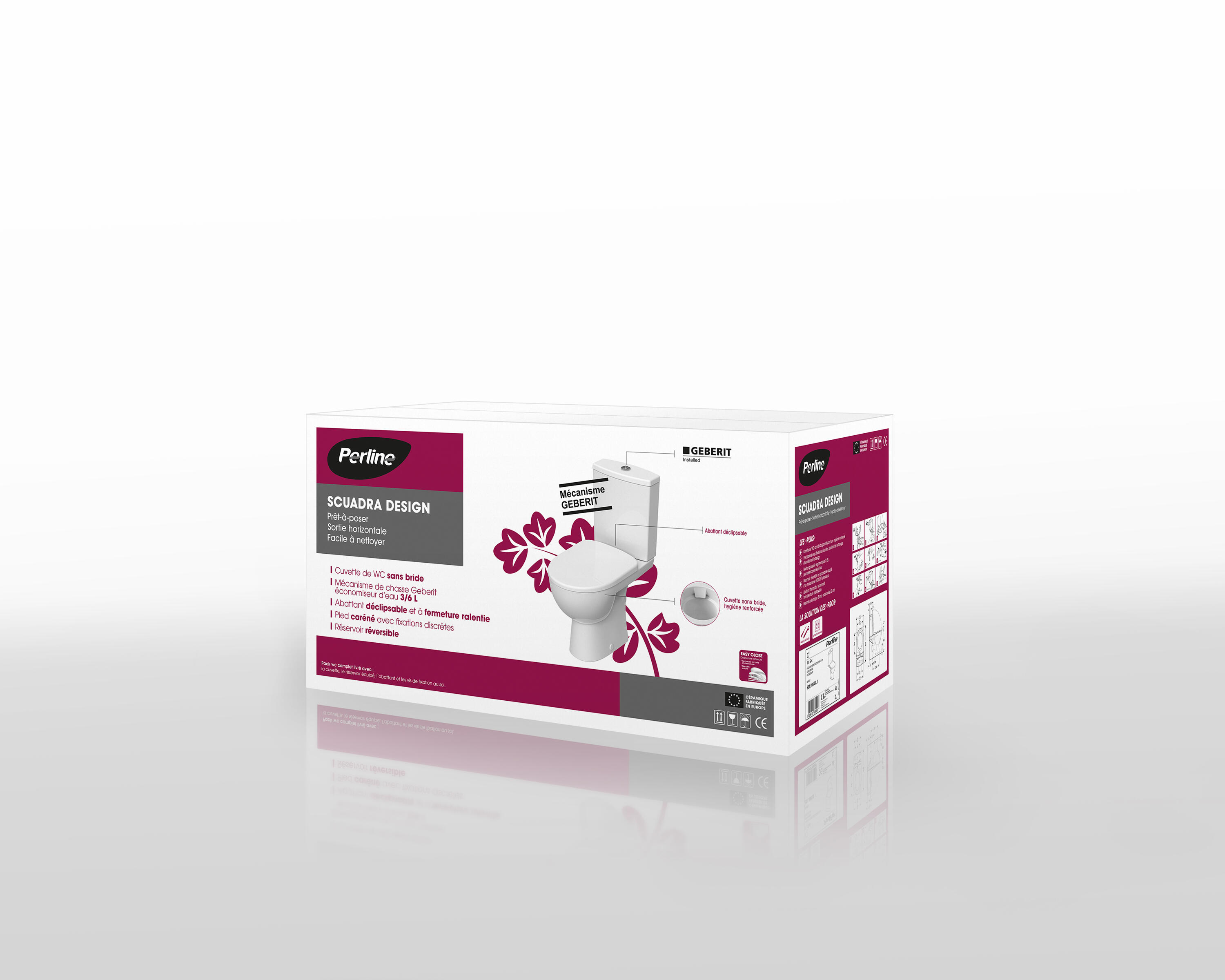 WC à poser SH Scuadra Design sans bride - 7