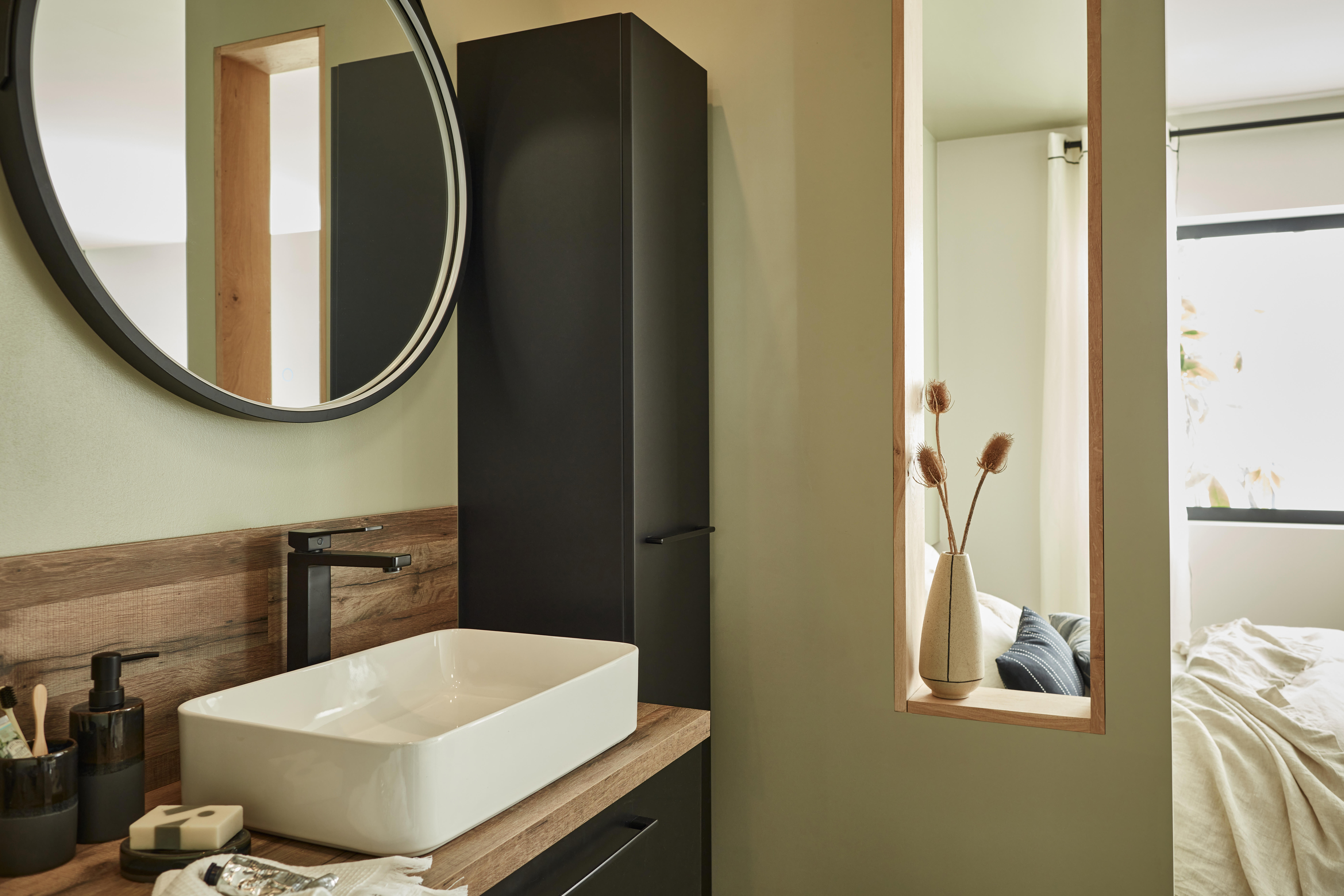 Mitigeur de lavabo noir XL, Studio, SENSEA - 3