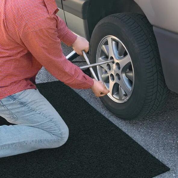 Dalle anti-vibration recyclée Ep.10 x l.600 x L.600 mm - 4