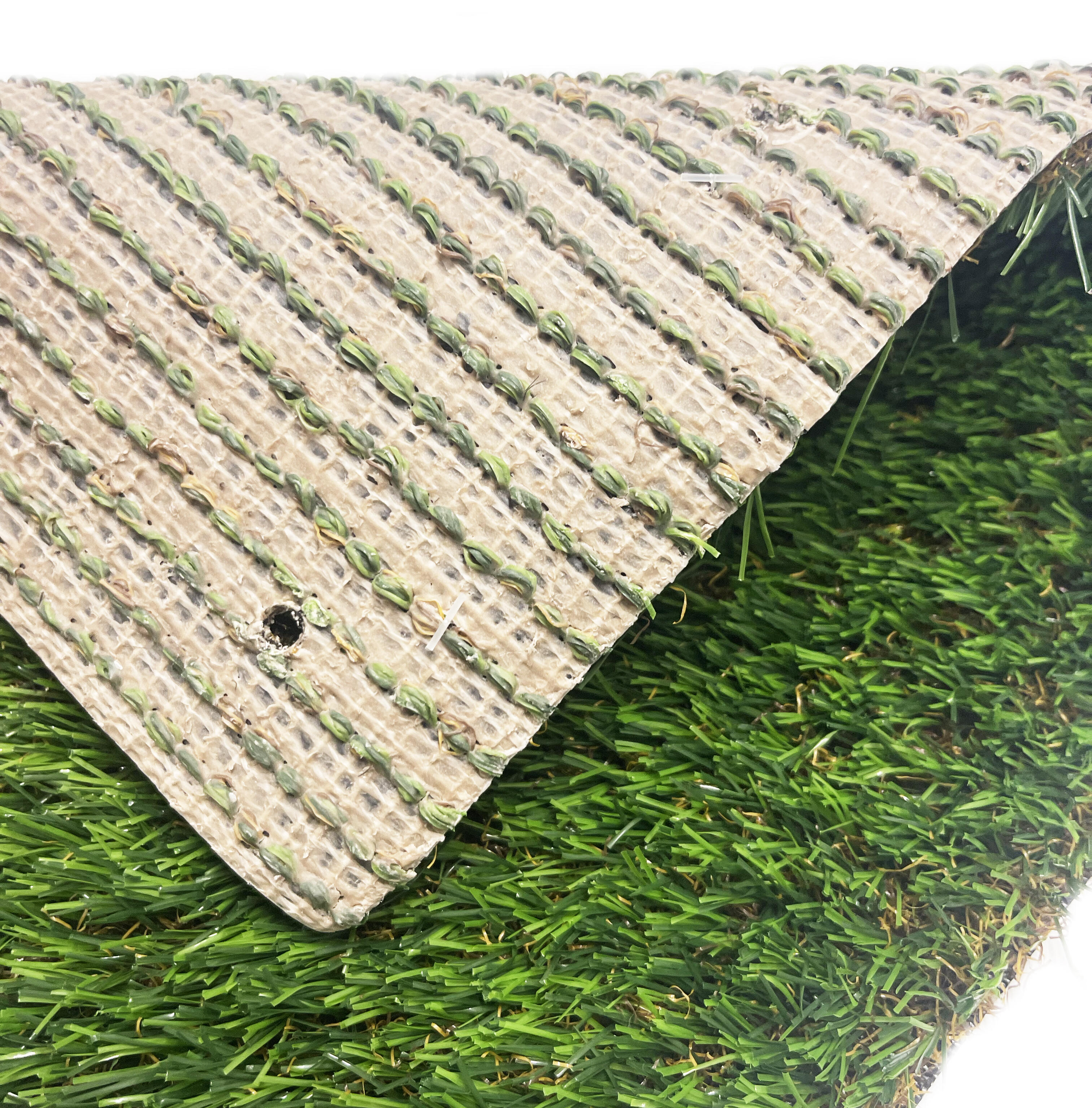 Rotolo di prato sintetico Sp 25 mm drenante e resistente ai raggi UV 2 x 5 m, 10 m² 4F GROUP Prato sintetico Pet Extra Drenante - 4