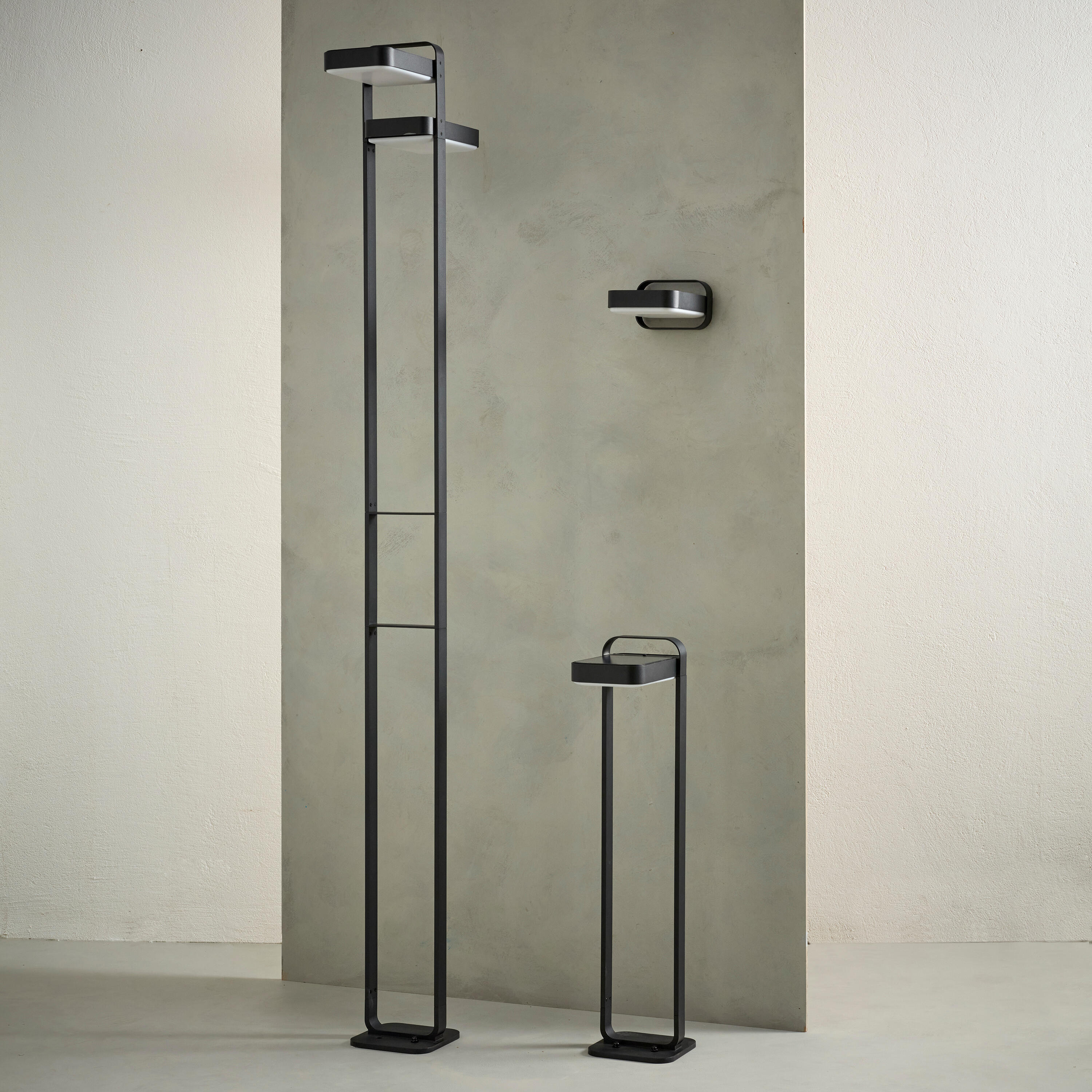 Candeeiro de parede exterior solar Waiki 900lm ip44 metal Inspire - 22