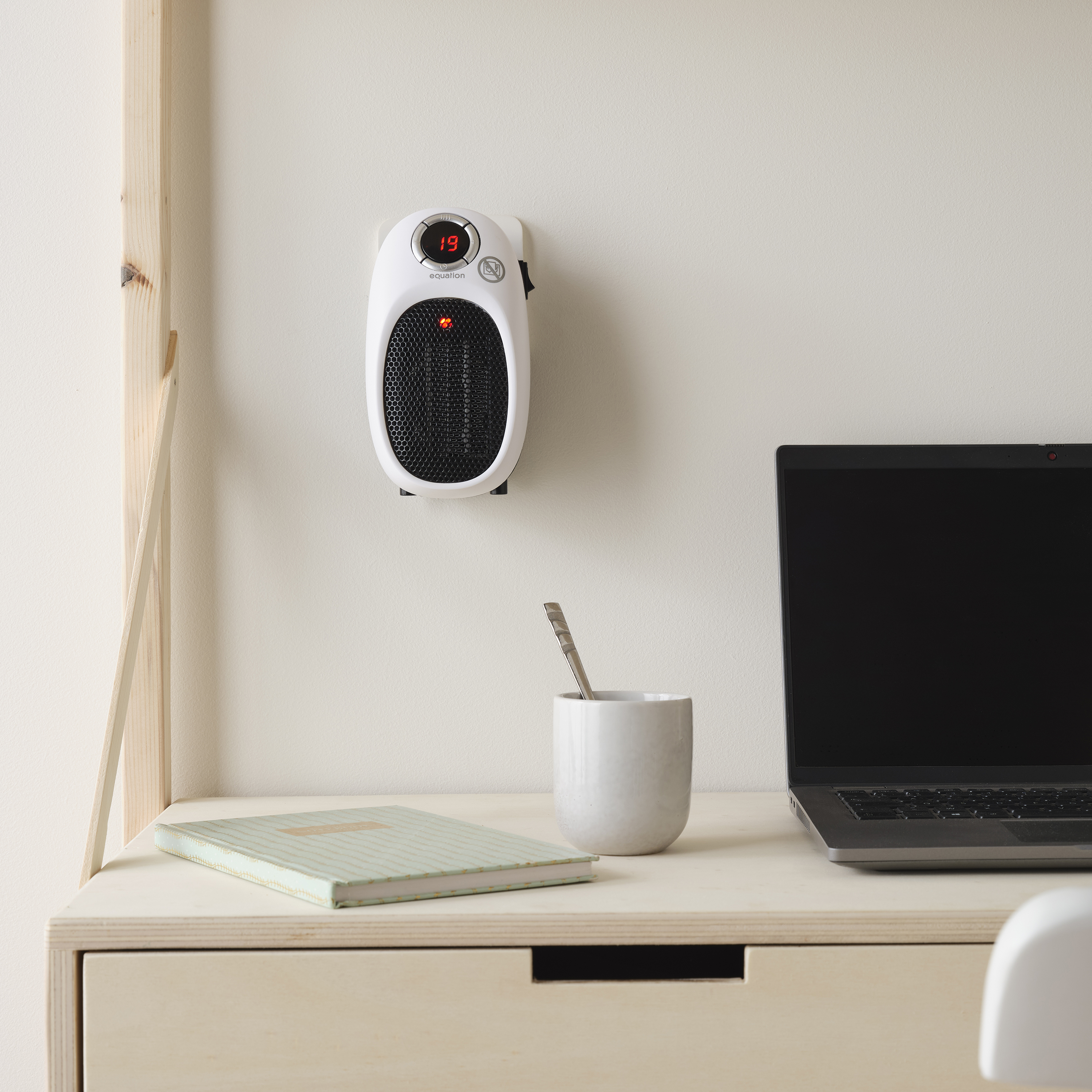 Soufflant céramique mobile électrique 500 W Pluggy EQUATION - 2