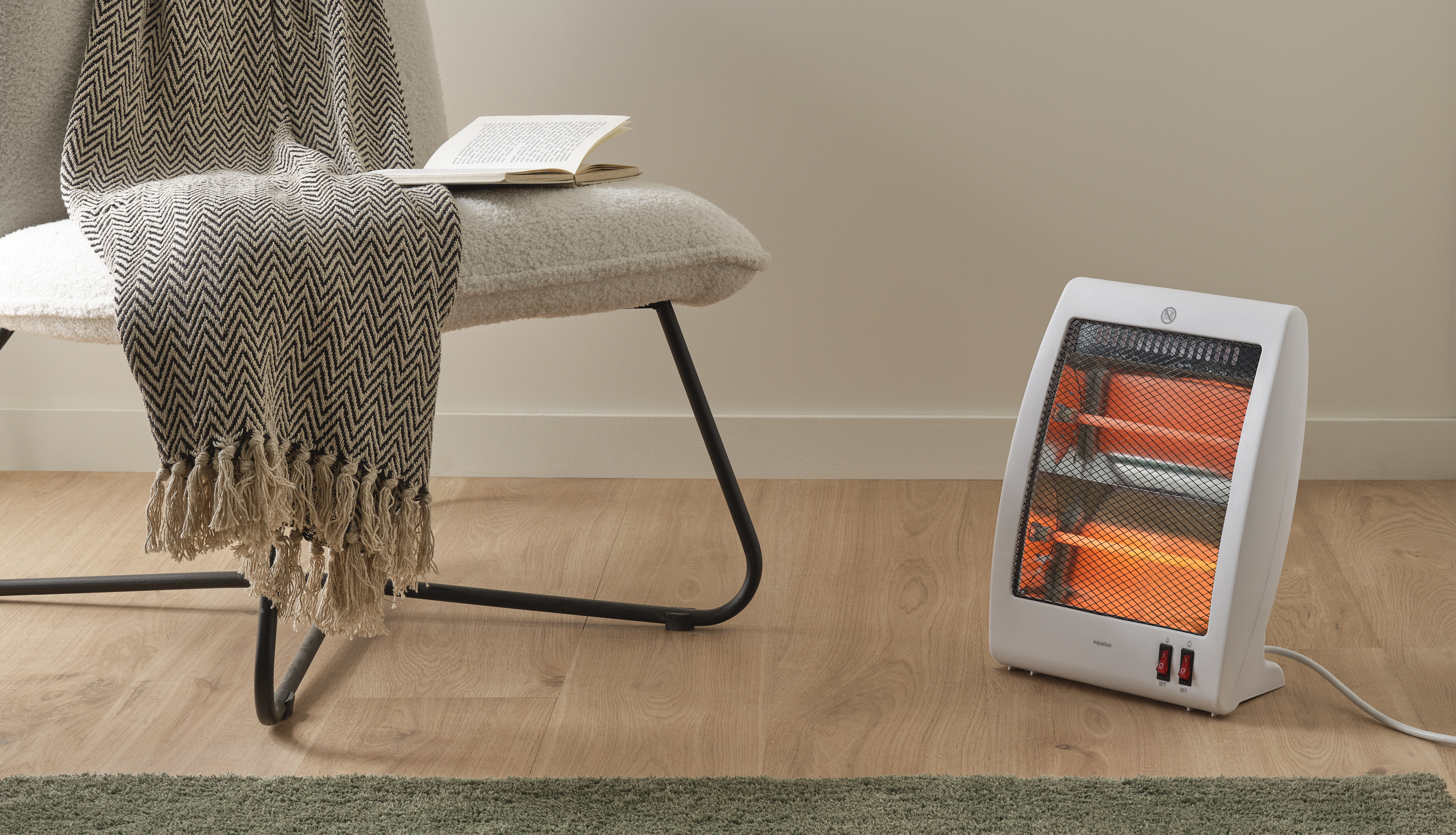 Aquecedor quartzo EQUATION QUAD3 800W BRANCO - 9