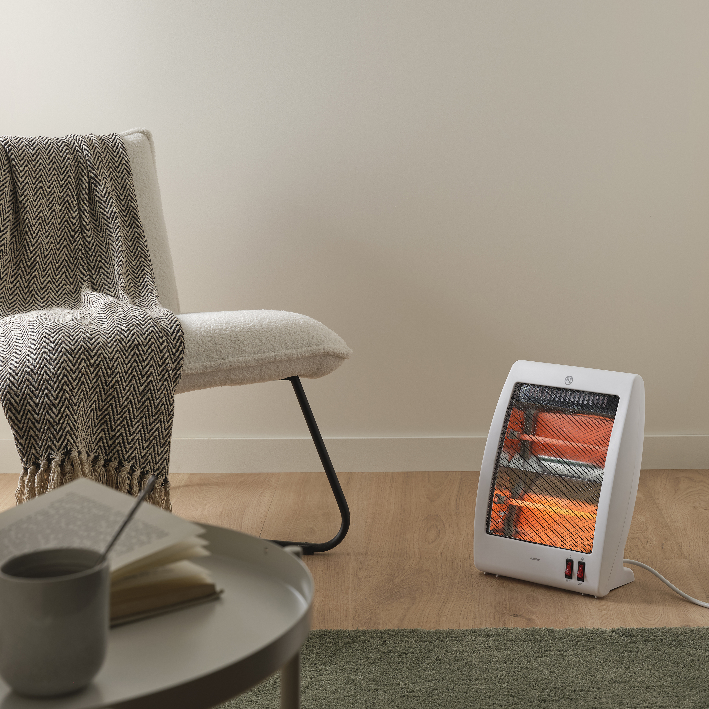 Aquecedor quartzo EQUATION QUAD3 800W BRANCO - 10