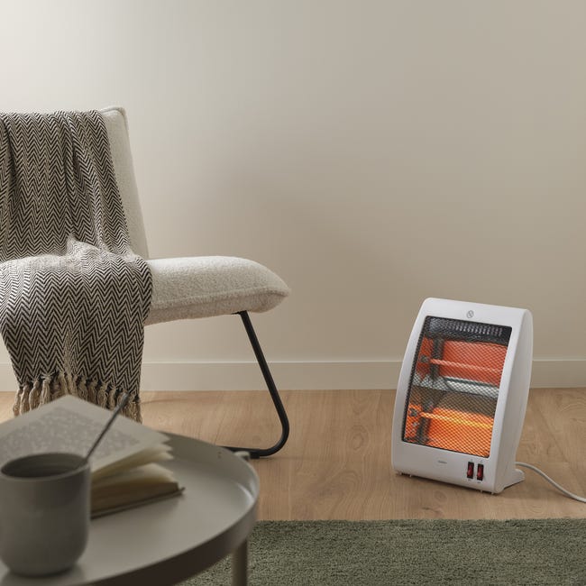 RISCALDATORE ELETTRICO ALOGENO 400W 800W PORTATILE CALORE - Foto 5