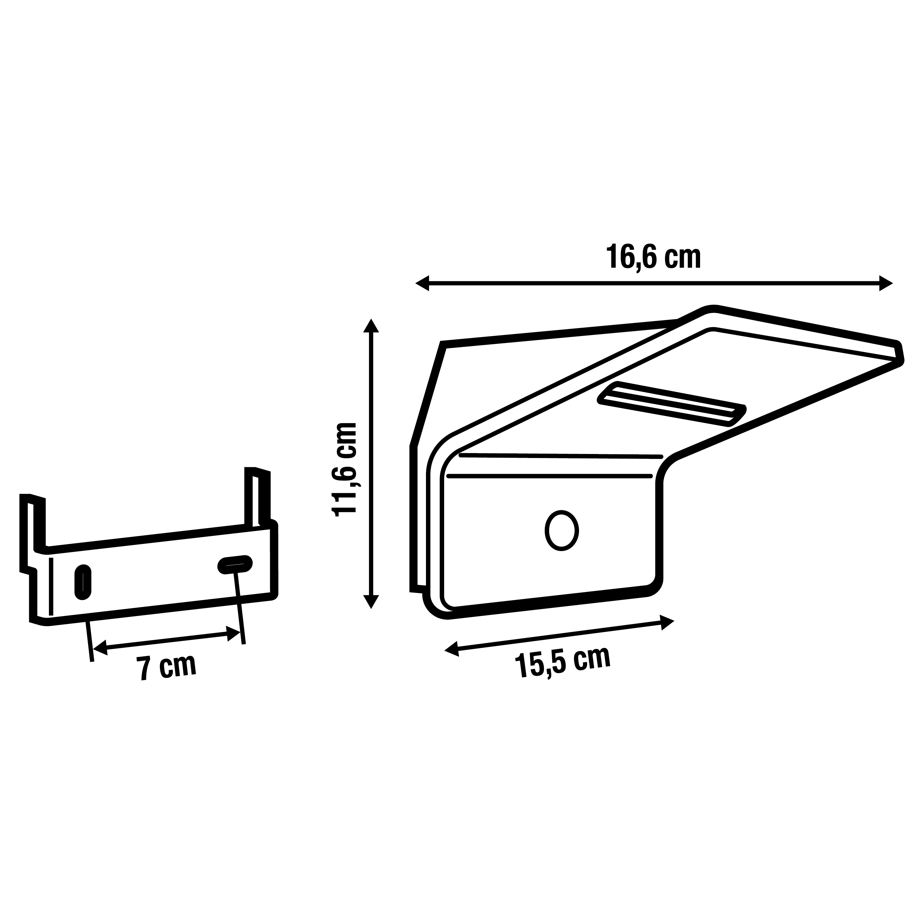 Candeeiro de parede solar exterior LED INSPIRE KIANA 600LM IP44 CINZA - 3