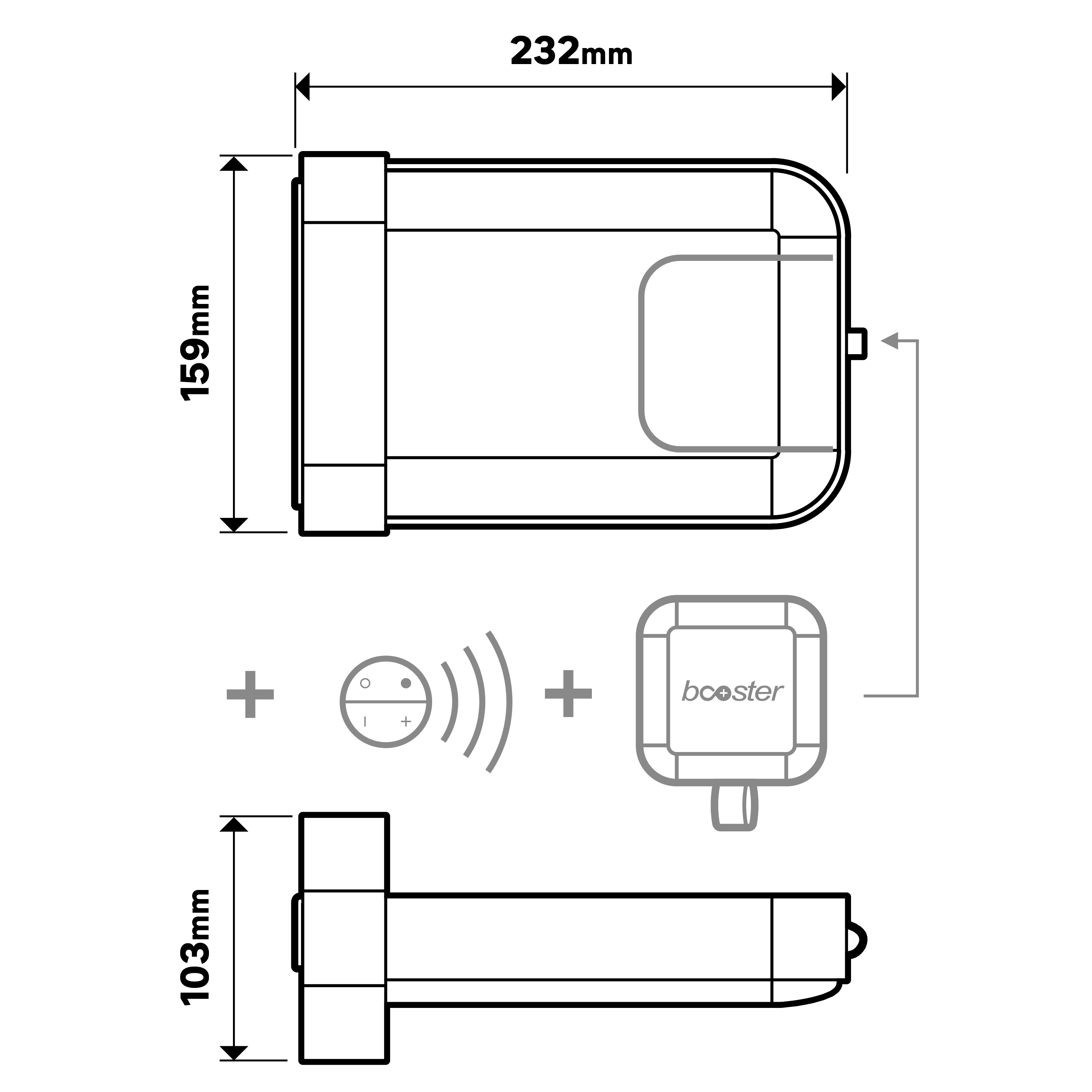 Candeeiro de parede exterior solar Waiki 900lm ip44 metal Inspire - 13
