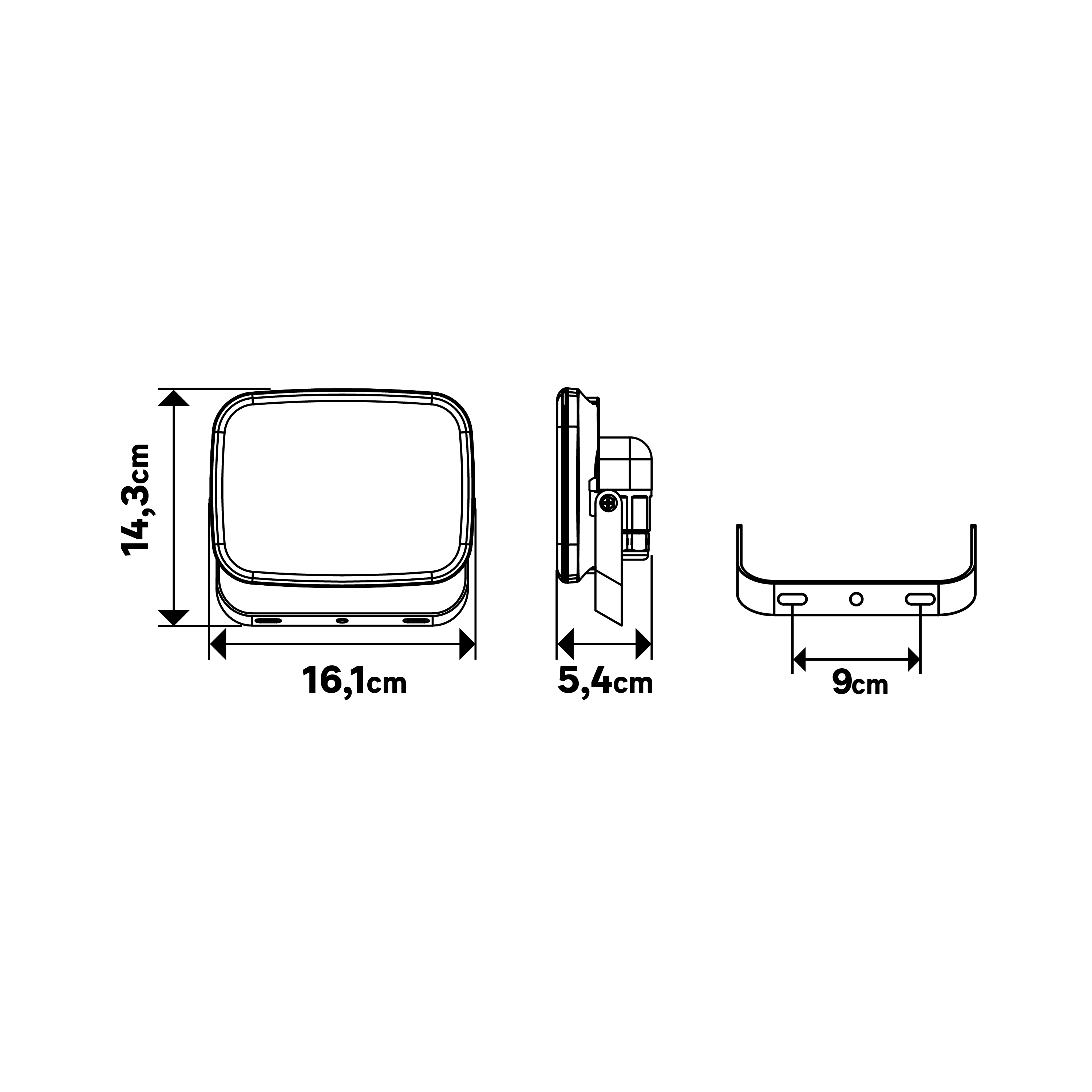 Projecteur extérieur LED, 4050 Lm blanc Kanti INSPIRE - 6