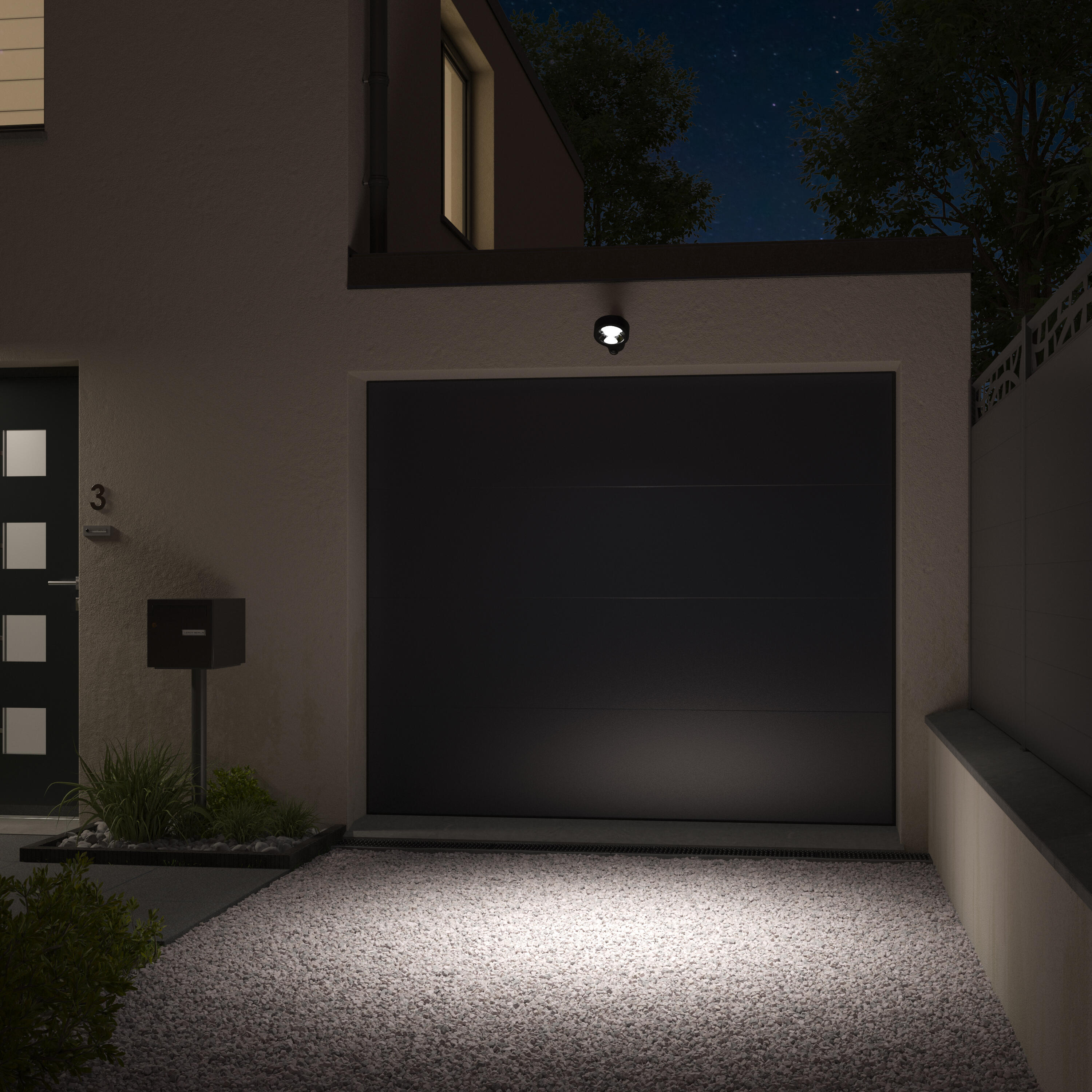 Projecteur extérieur LED à détection, 4800 lumens noir Foggy INSPIRE - 5