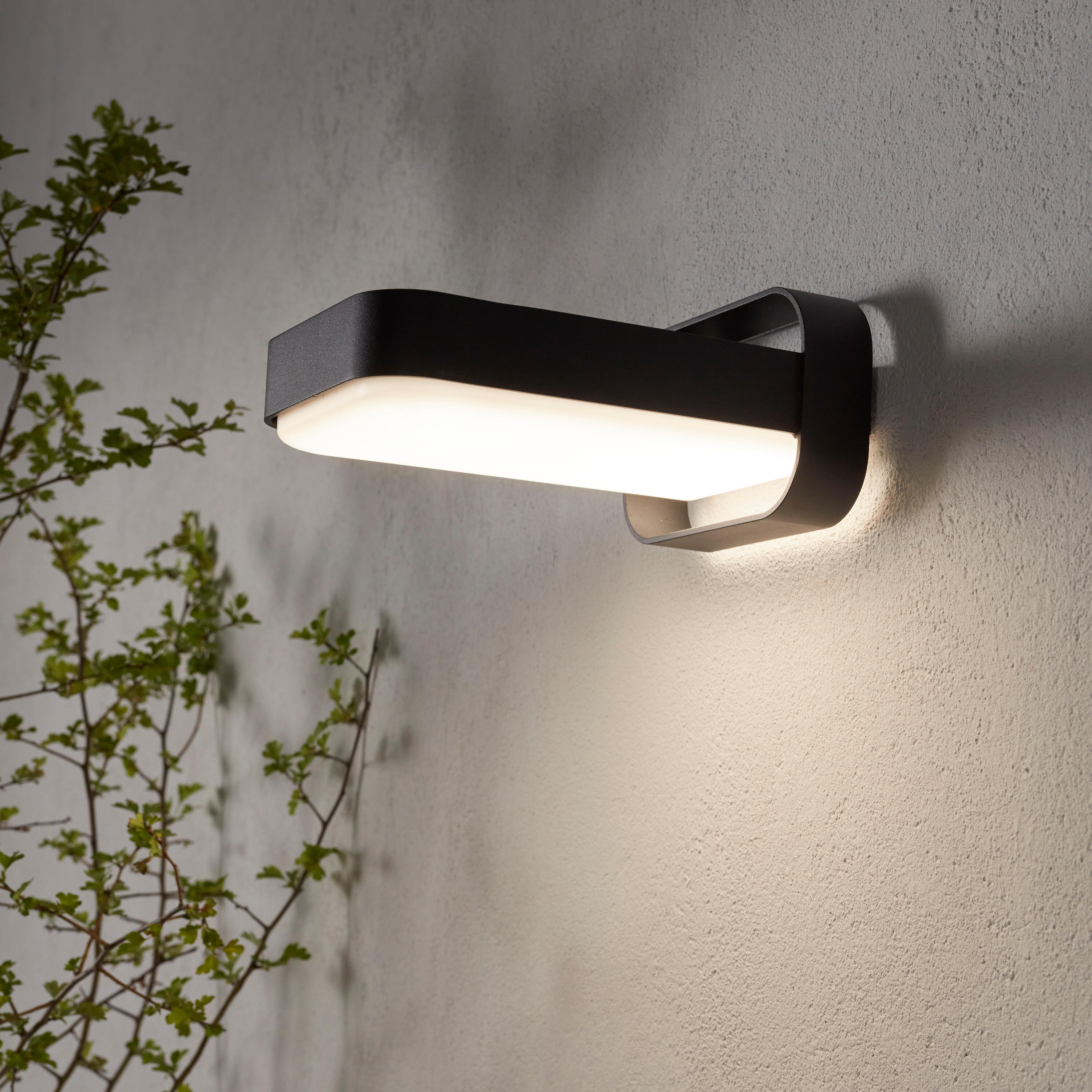 Candeeiro de parede exterior solar Waiki 900lm ip44 metal Inspire - 19