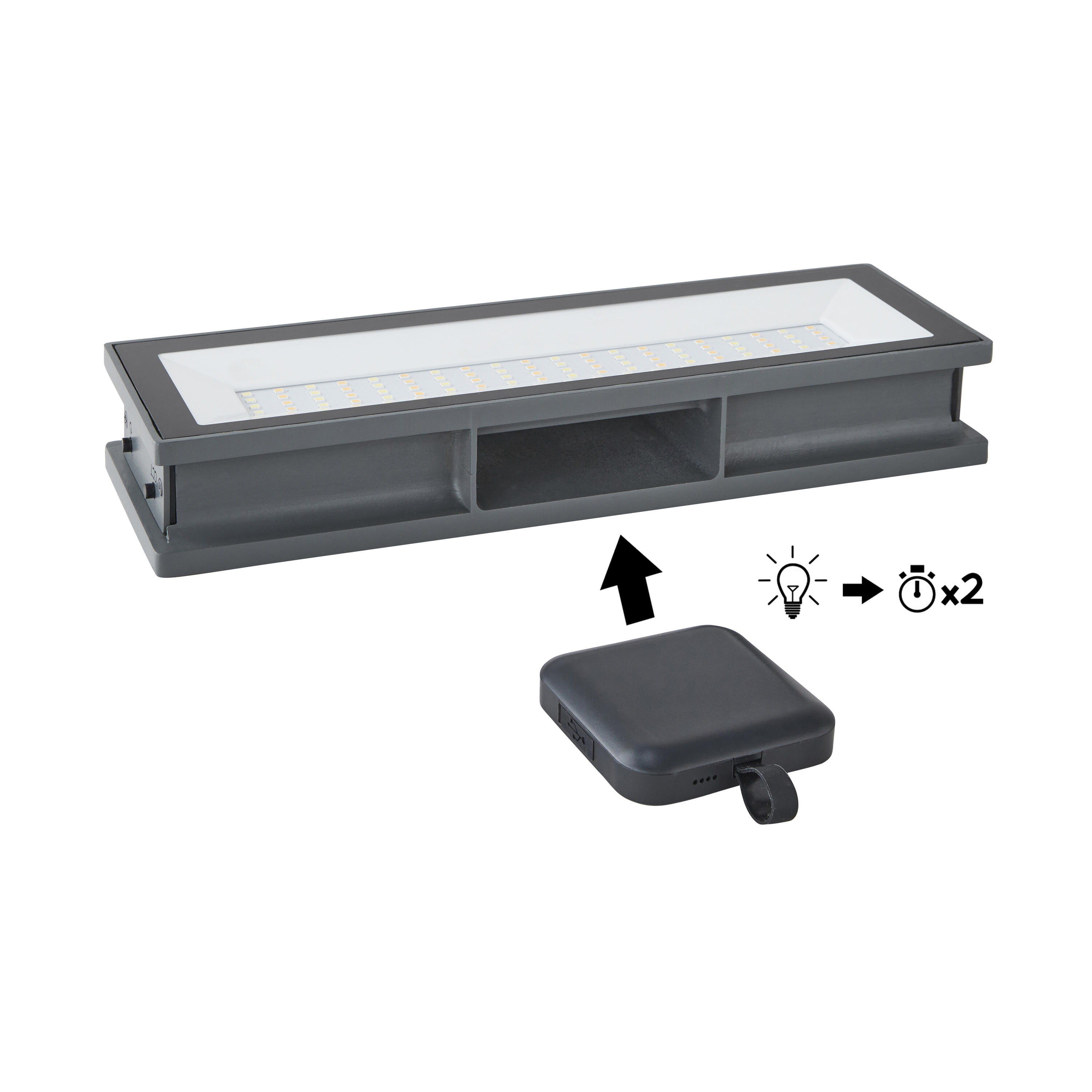 Applique solaire Ipanema booster, 900 lumens changement de blanc chaud à blanc f - 8