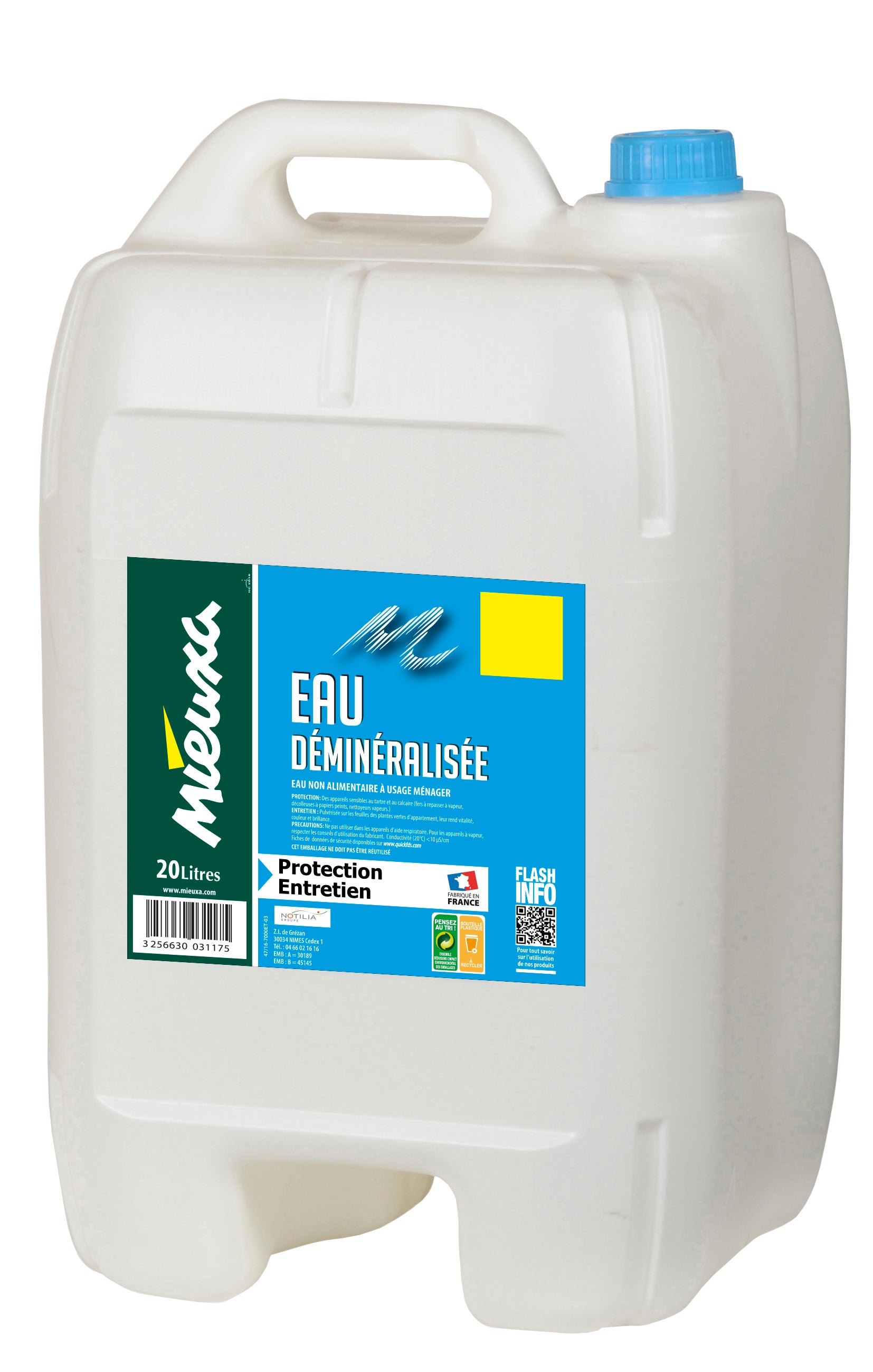 Eau déminéralisée MIEUXA, 20 l Leroy Merlin