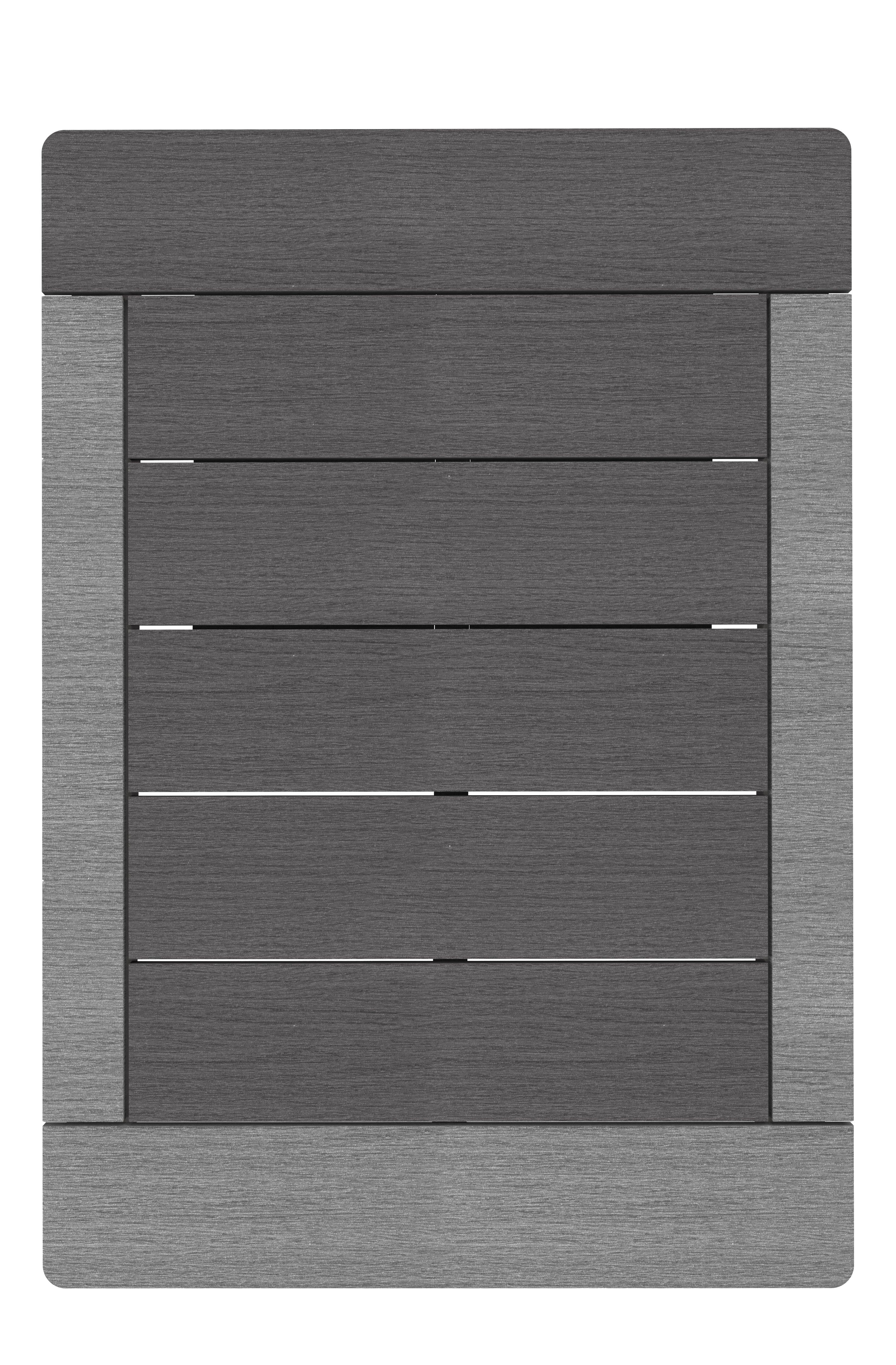 Tarima base de ducha caillebotis rectangular gris 75 x 97 cm