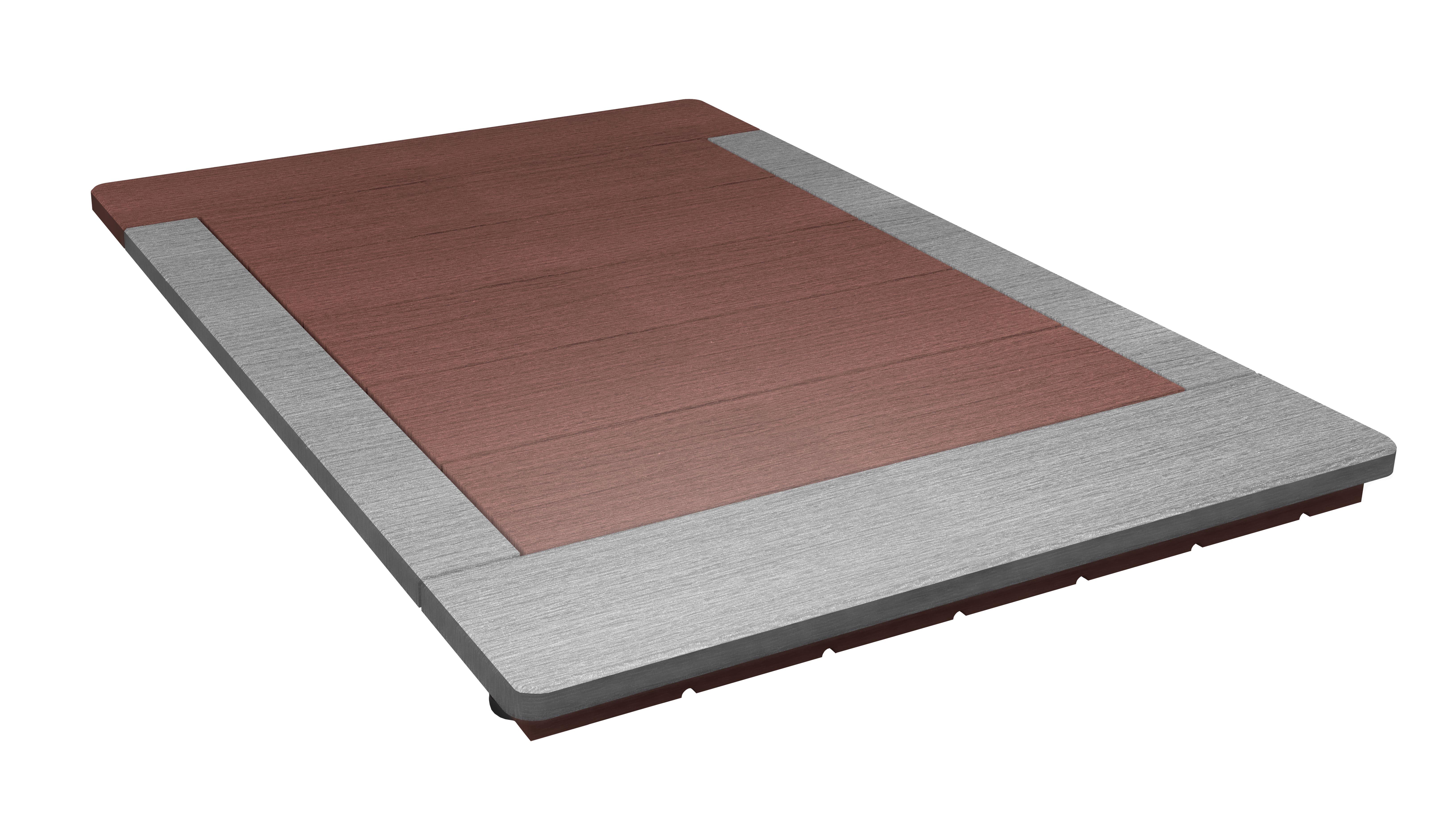 Tarima base de ducha caillebotis rectangular marrón 75 x 97 cm