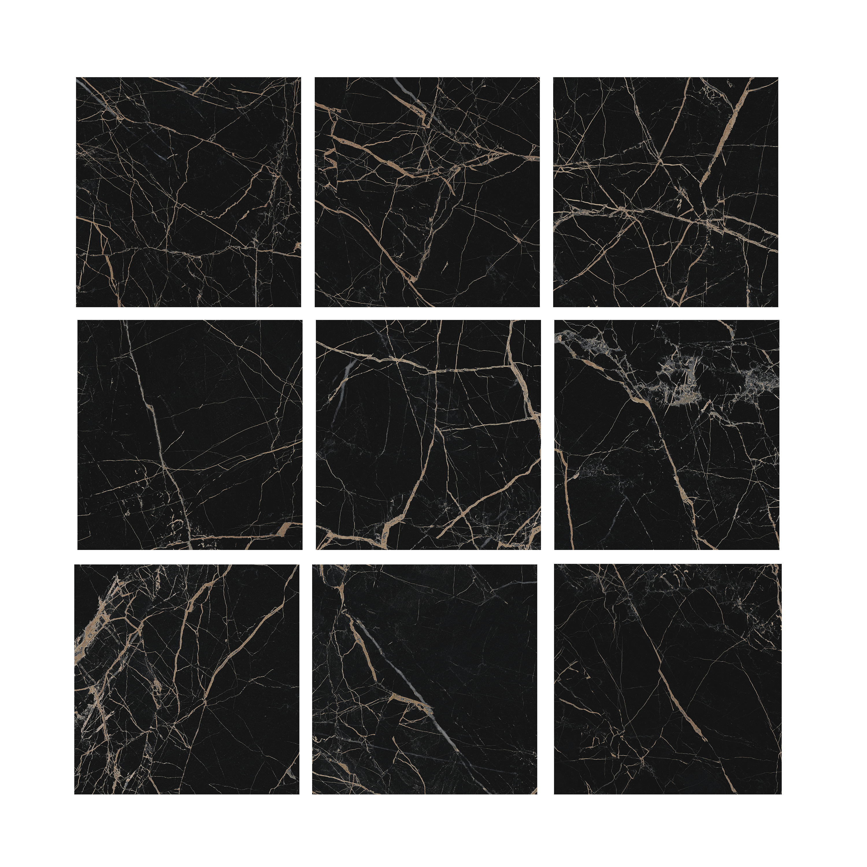 Piastrella da pavimento e rivestimento interno in gres porcellanato 60 x 60 cm rettificato smaltato nero opaco Blush traffico leggero (pei 1/5) Sp. 9 mm 1.08 mq - 7