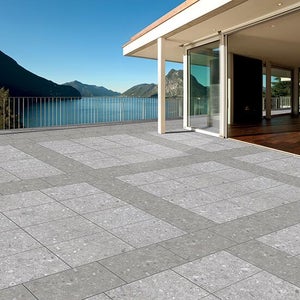 Piastrelle Per Pavimenti ESD Ecotile, 500x500x5 Mm, Grigio, Confezione Da 4, Antiscivolo E Ignifughe