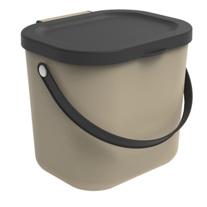 Bidone Umido Kazai Elin In Bambù - 4,5L Con Filtro Anti-Odore, Bianco - Foto 5