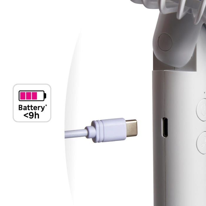 Miniventilador Crab Equation, carregado sem fio via USB, portátil em uma bolsa