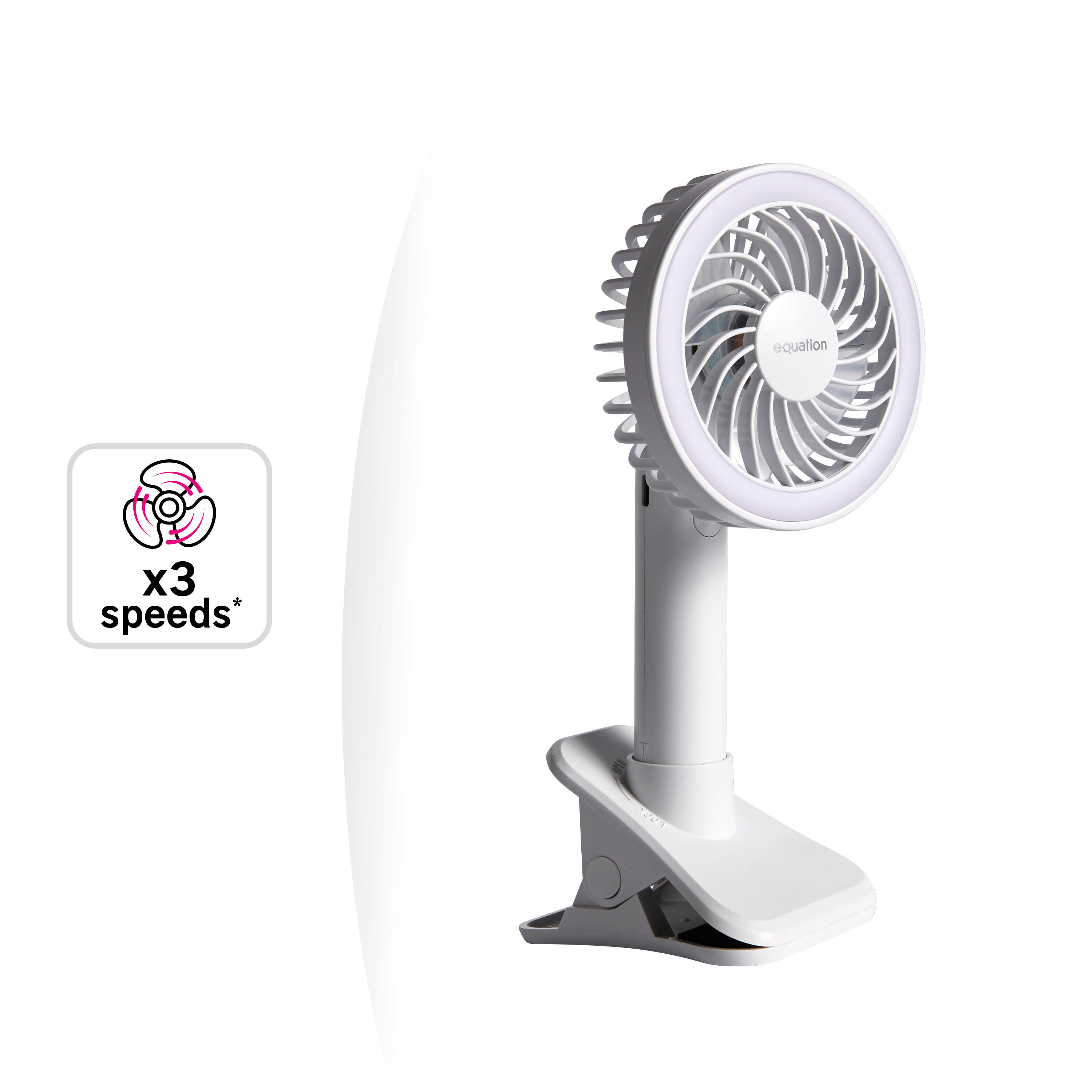 Mini ventilateur à main, EQUATION, Crab 5 W, D10.1 cm - 8