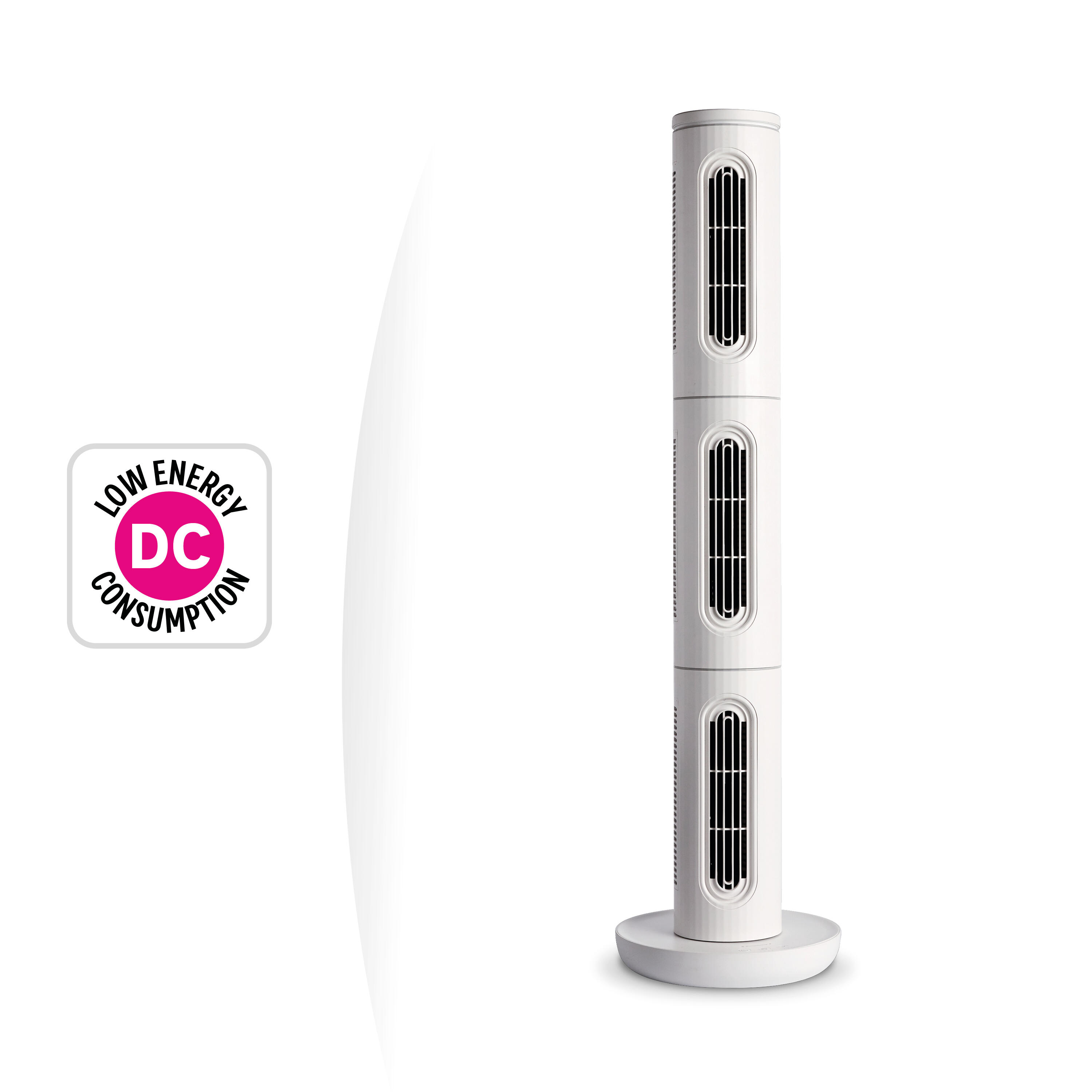 Ventilador de torre com motor DC. 5 anos de garantia, ventilador silencioso e economizador de energia - 3