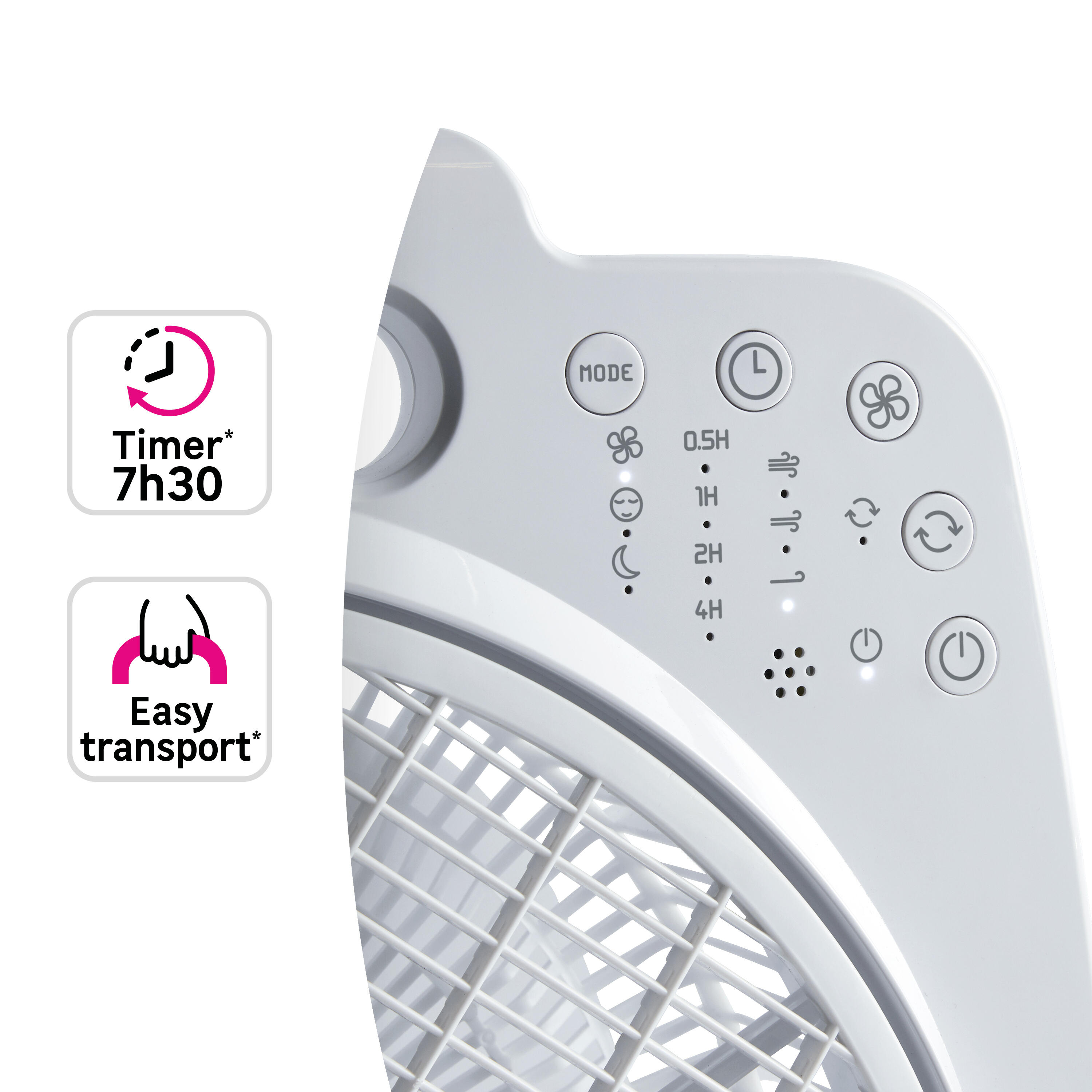 Ventoinha box fan Equation Sunburry 3 comando 3 velocidades 30cm 40W branco - 5