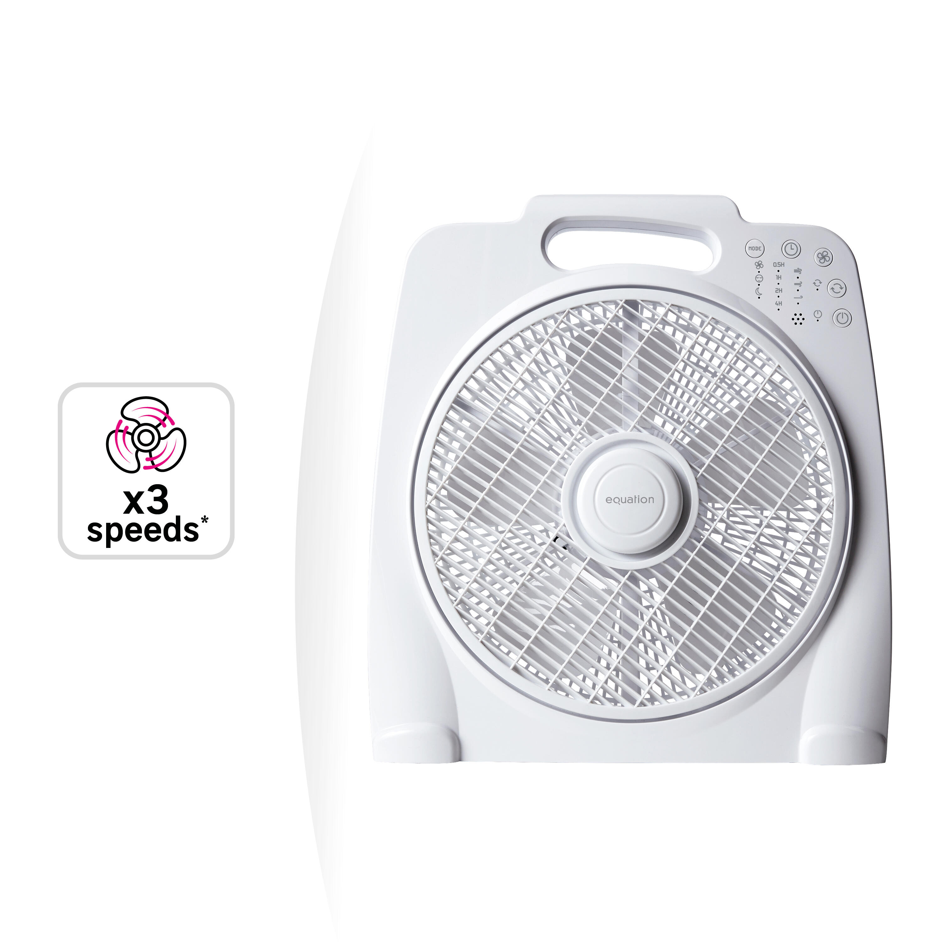 Ventoinha box fan Equation Sunburry 3 comando 3 velocidades 30cm 40W branco - 14