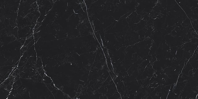 Carrelage sol intérieur / mur intérieur effet marbre noir Rimini l.30 x L.60 cm