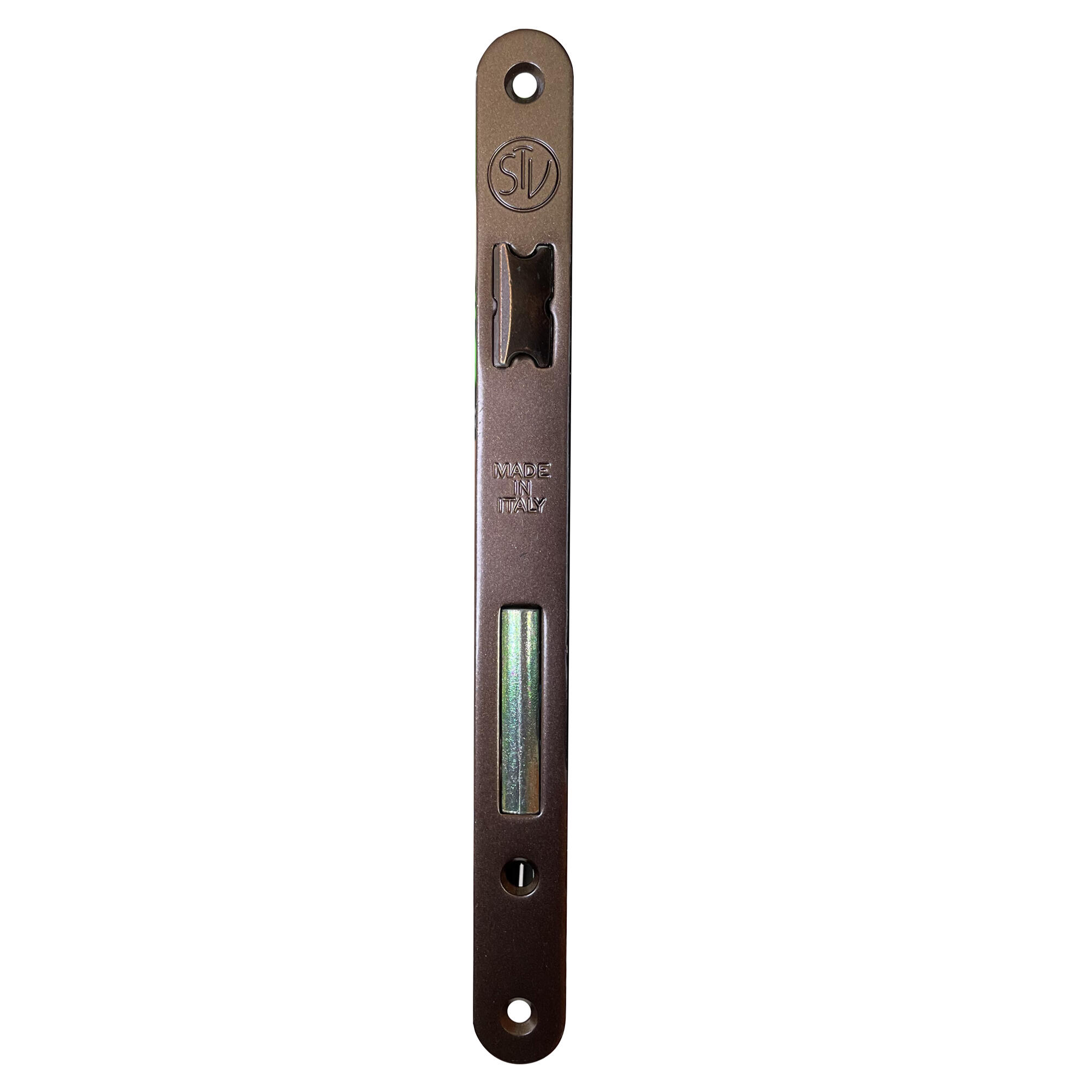 Serratura da infilare senza cilindro 40T228BRZ chiave per porta per interni, entrata 4 cm, interasse 85 mm - 2