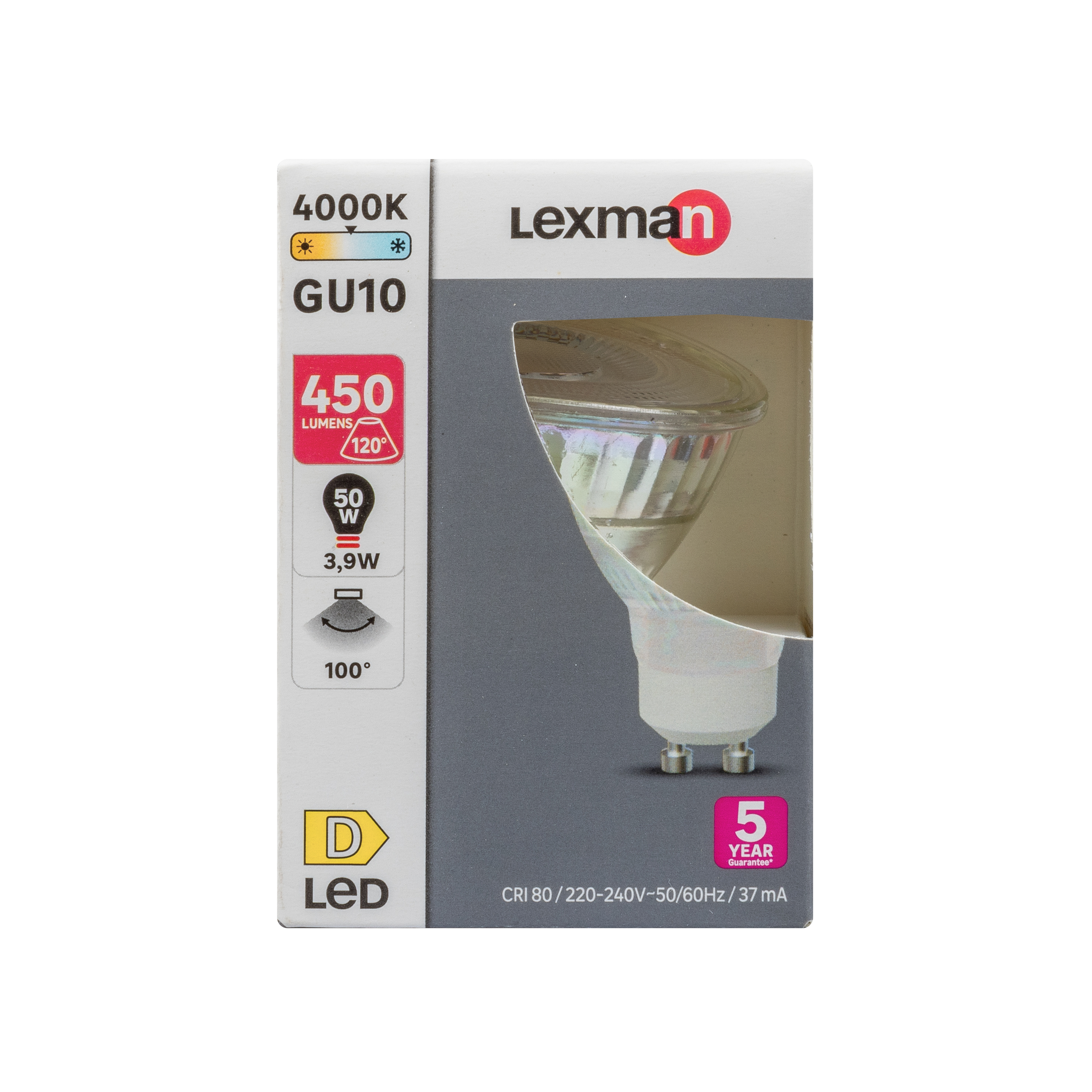 Lâmpada led GU10 VID 450 lm 4000K Lexman - 6