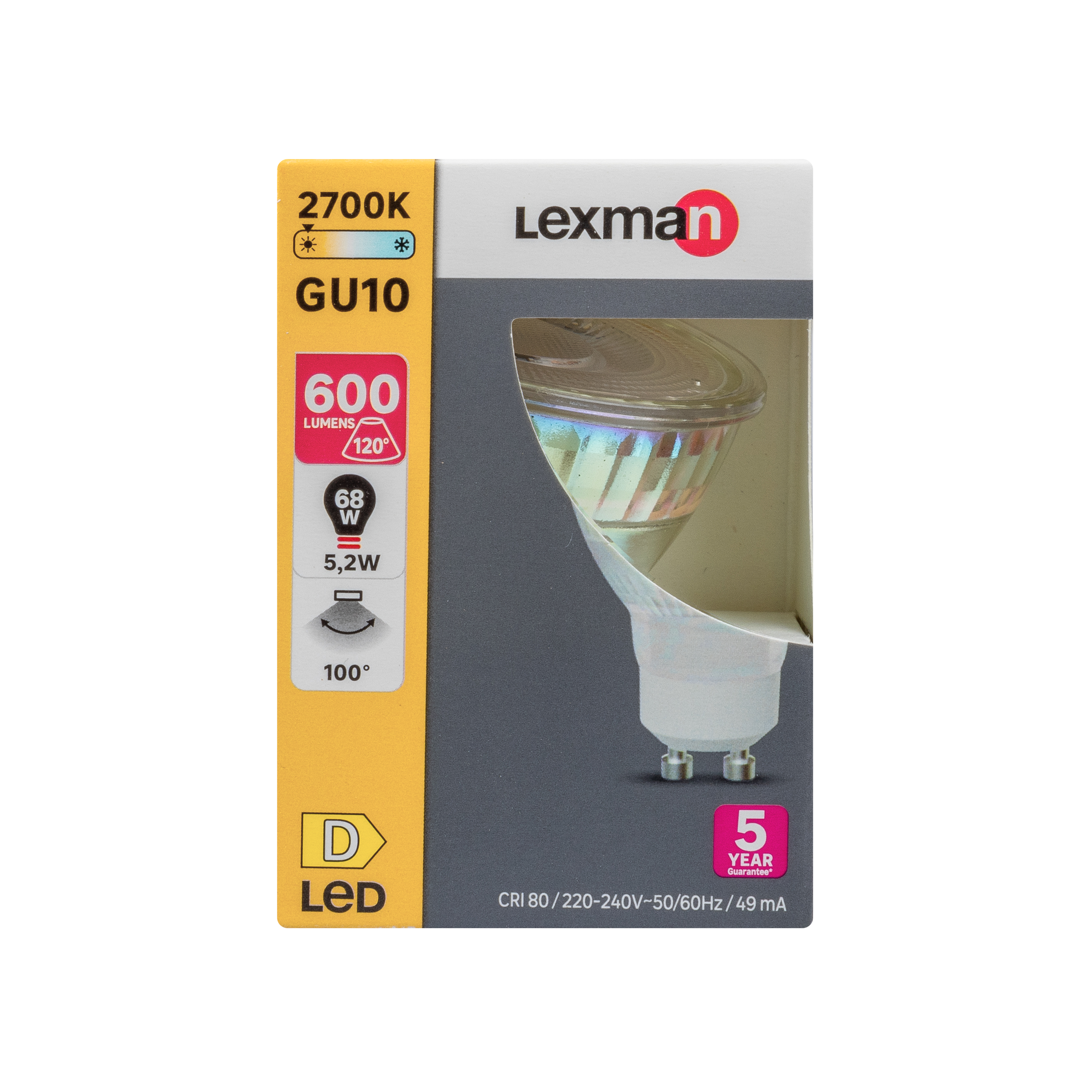 Lâmpada led GU10 VID 600 lm 2700K Lexman - 6