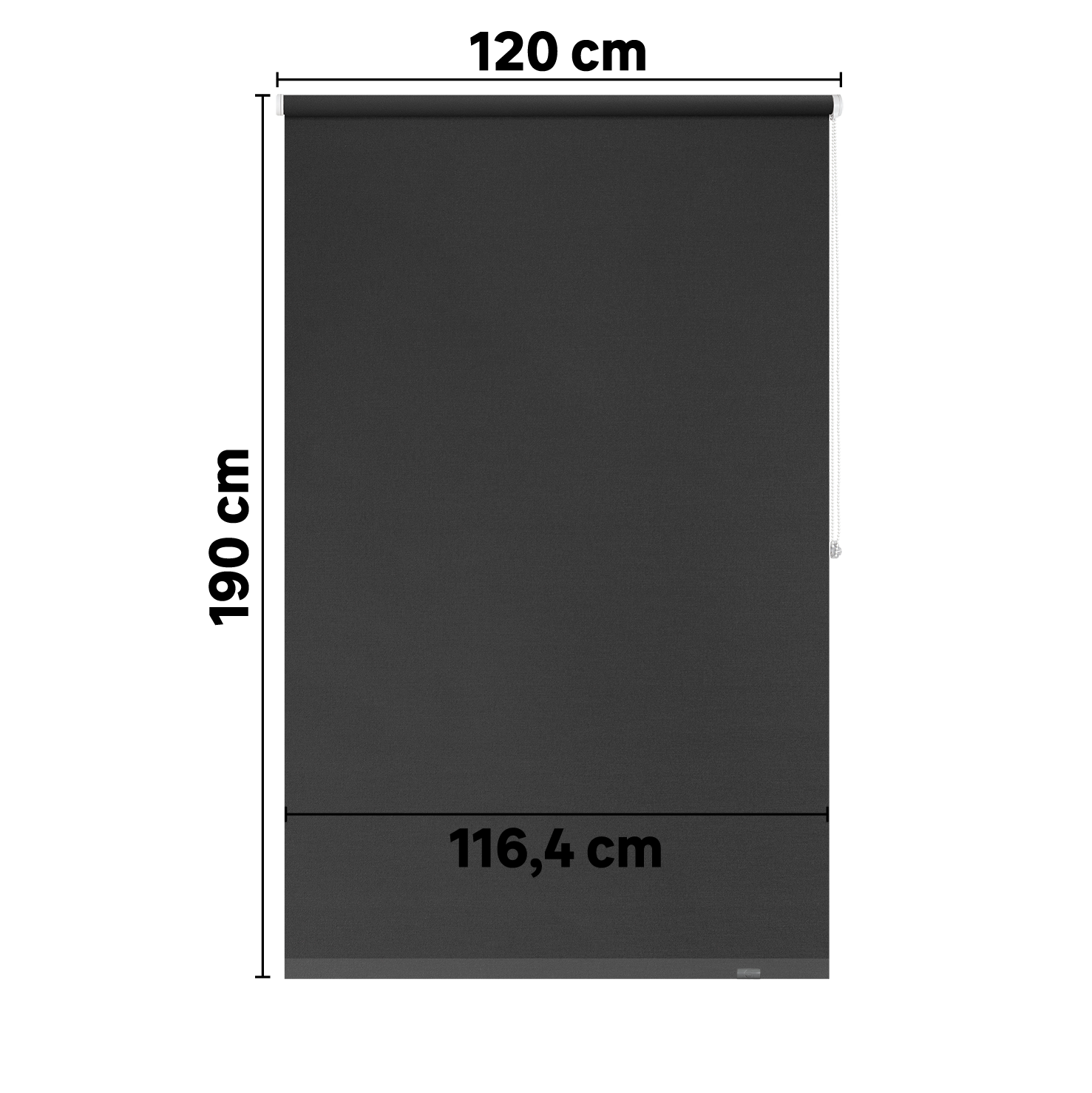 Estore de rolo blackout Mambo 120x190 cm mambo cinza Inspire - 7