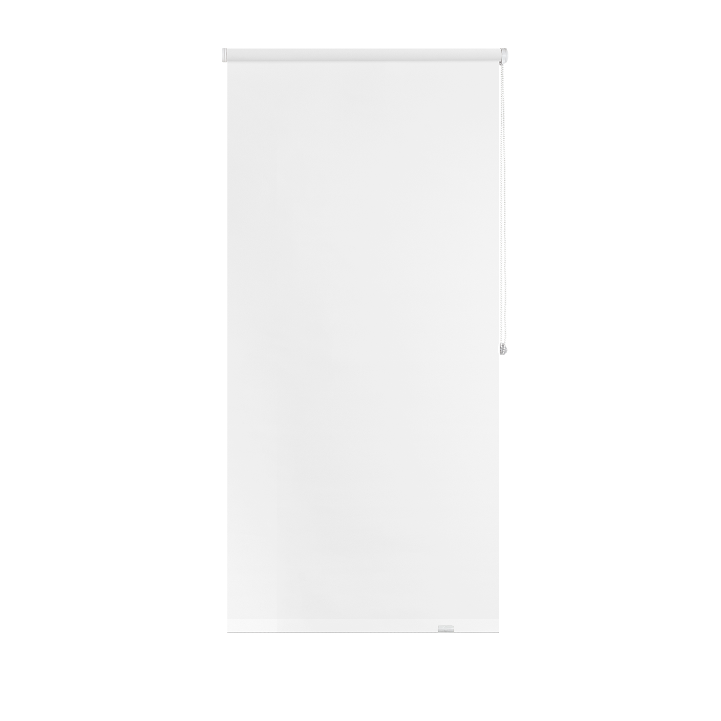 Estor enrollable opaco  con cadena Mambo poliéster liso blanco INSPIRE de 75x190cm. Instalación sin taladrar - 10