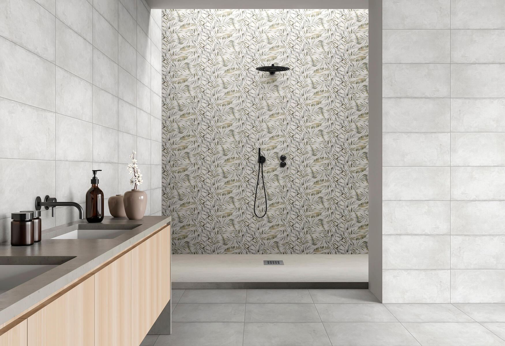 Piastrella da rivestimento interno in maiolica 26.1 x 52.2 cm smaltato grigio opaco Emotion traffico medio forte (pei 3/5) Sp. 6.4 mm 2.18 mq - 6